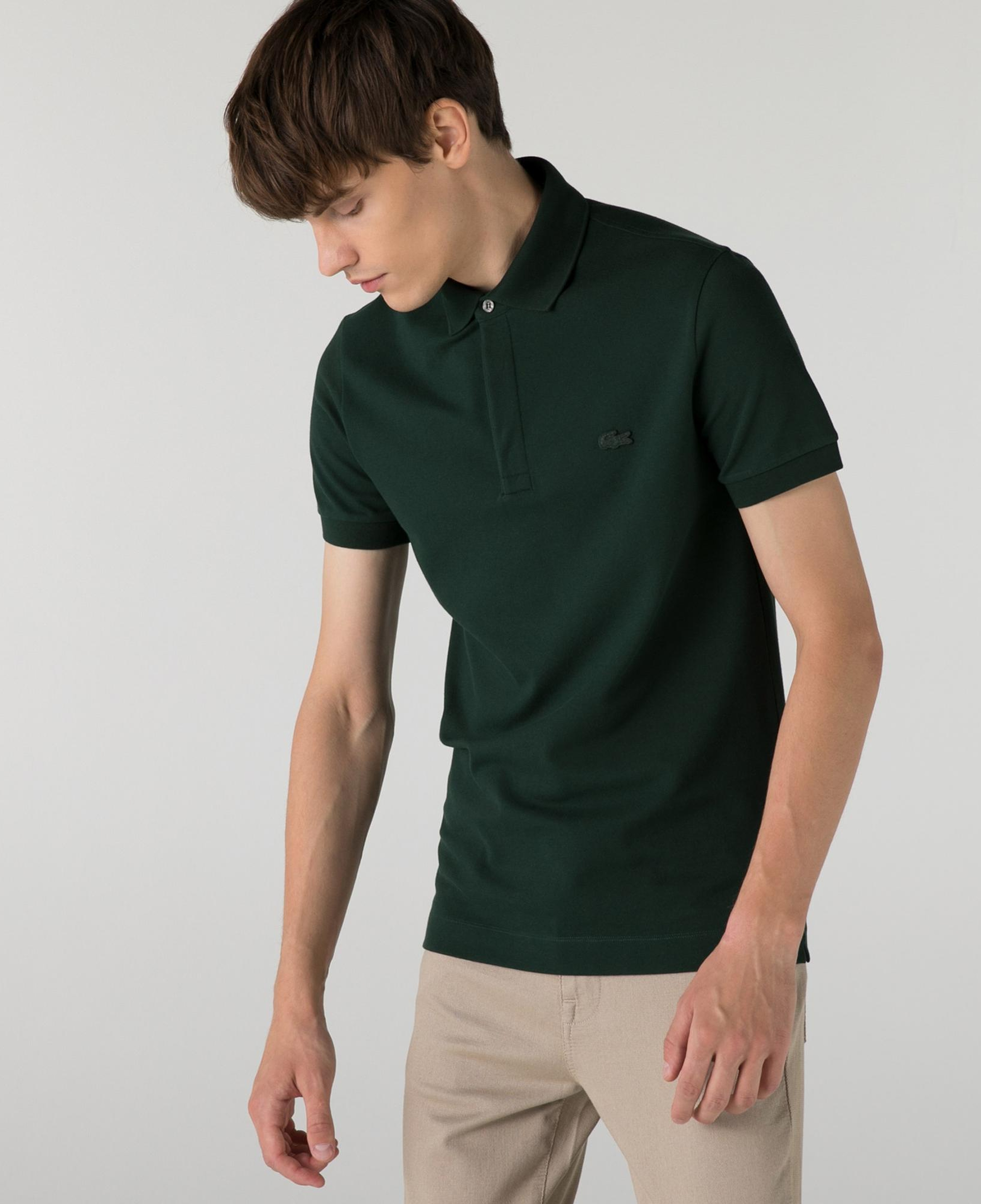 Lacoste Paris Erkek Regular Fit Koyu Yeşil Polo