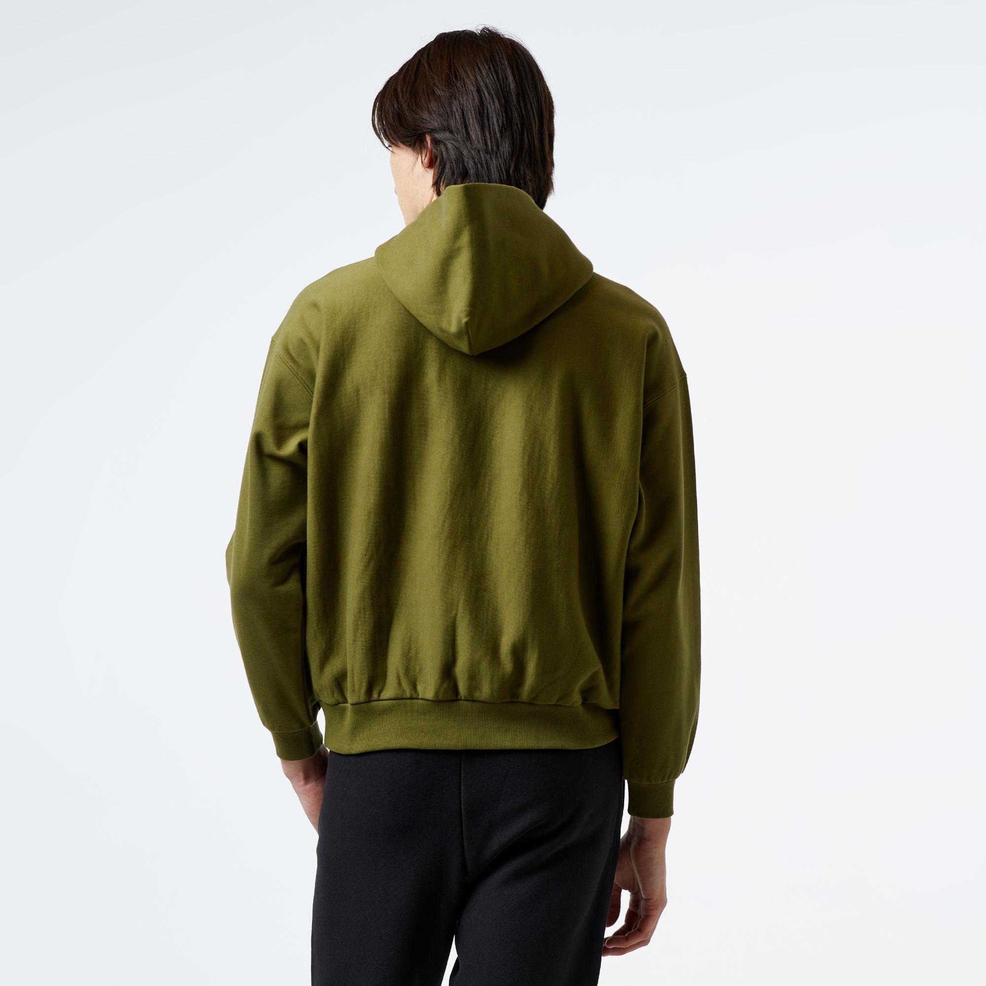 HUF Benton Heavyweight Fleece Erkek Yeşil Hoodie