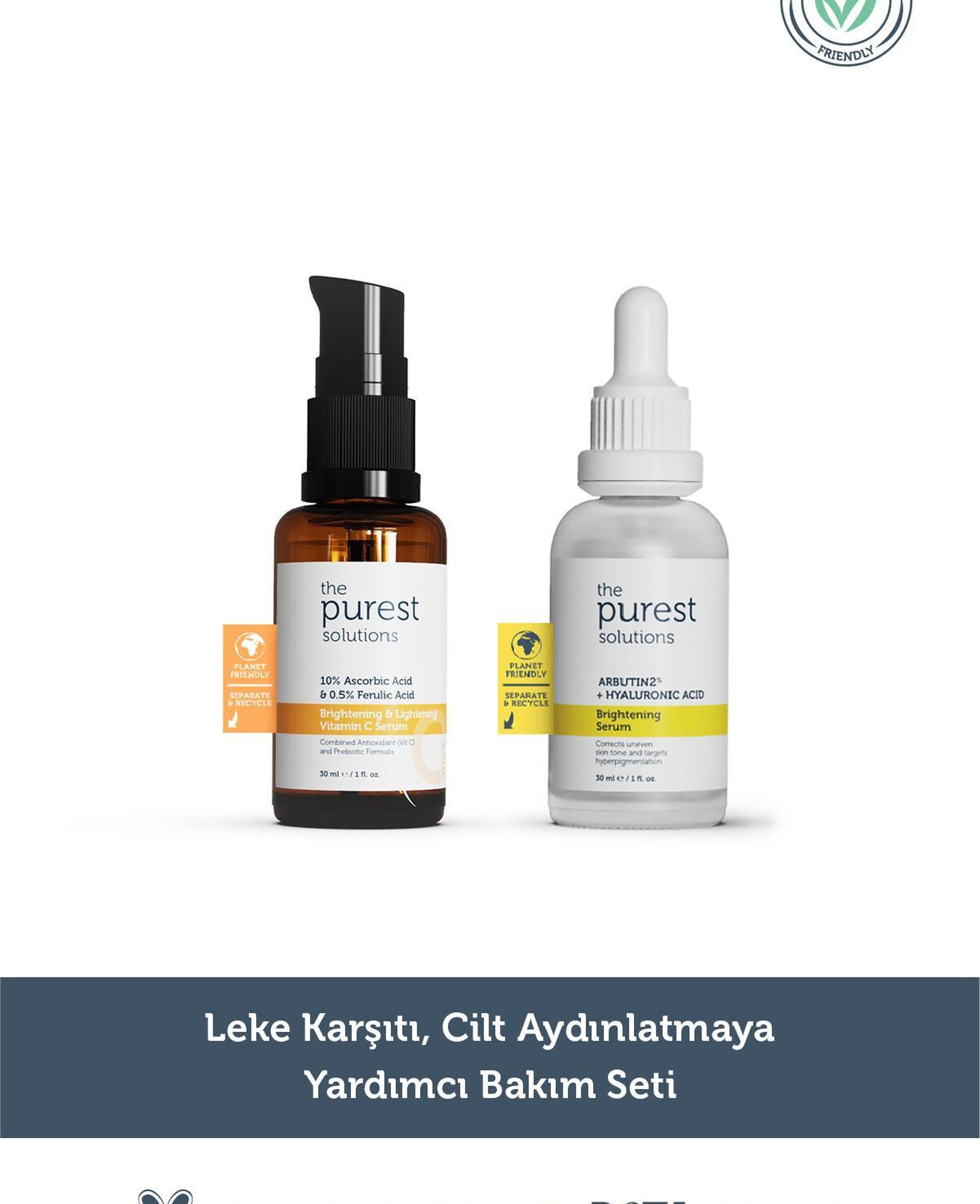 The Purest Solutions Leke Karşıtı, Cilt Aydınlatmaya Yardımcı Bakım Seti