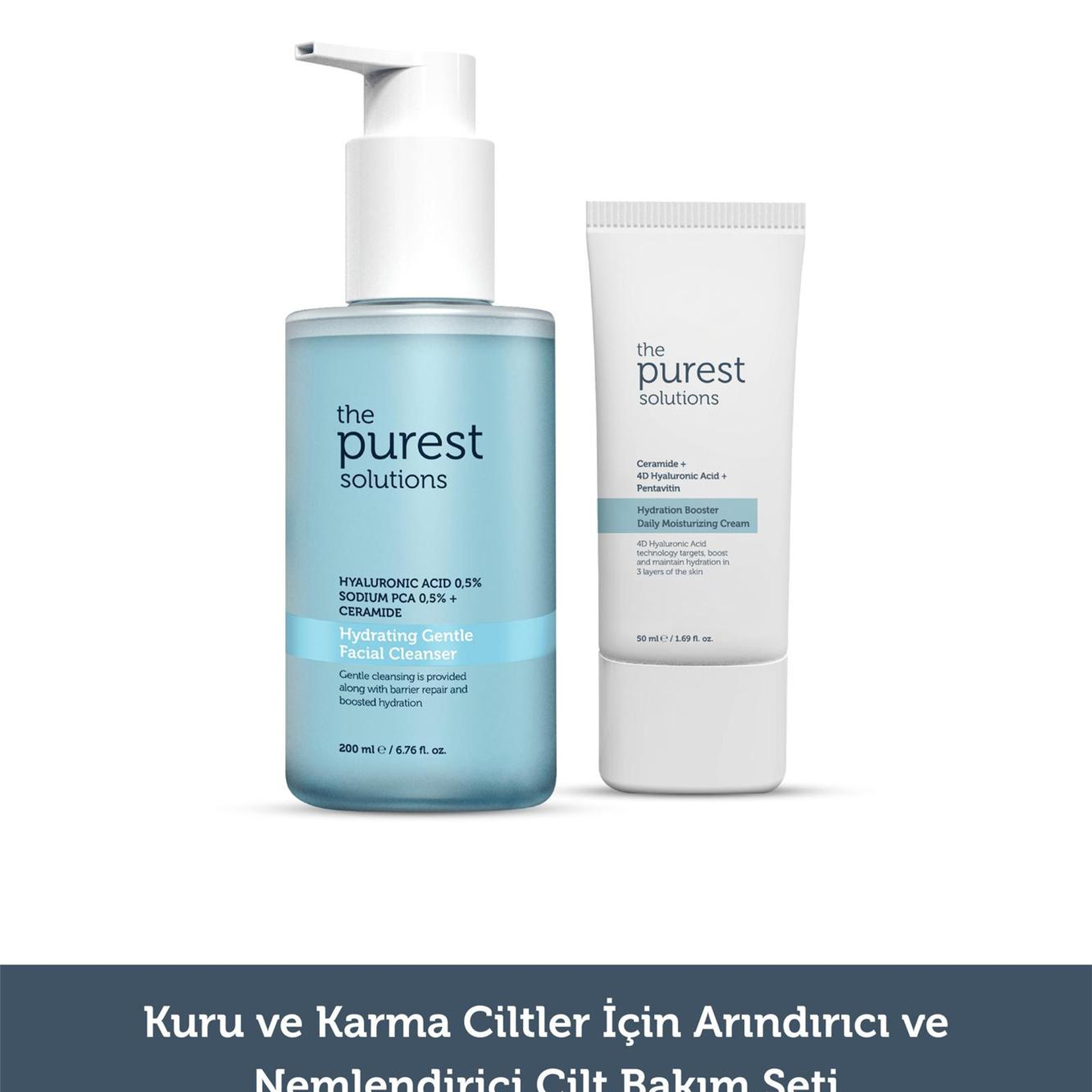 The Purest Solutions Nem ihtiyacı olan cilt bakım seti