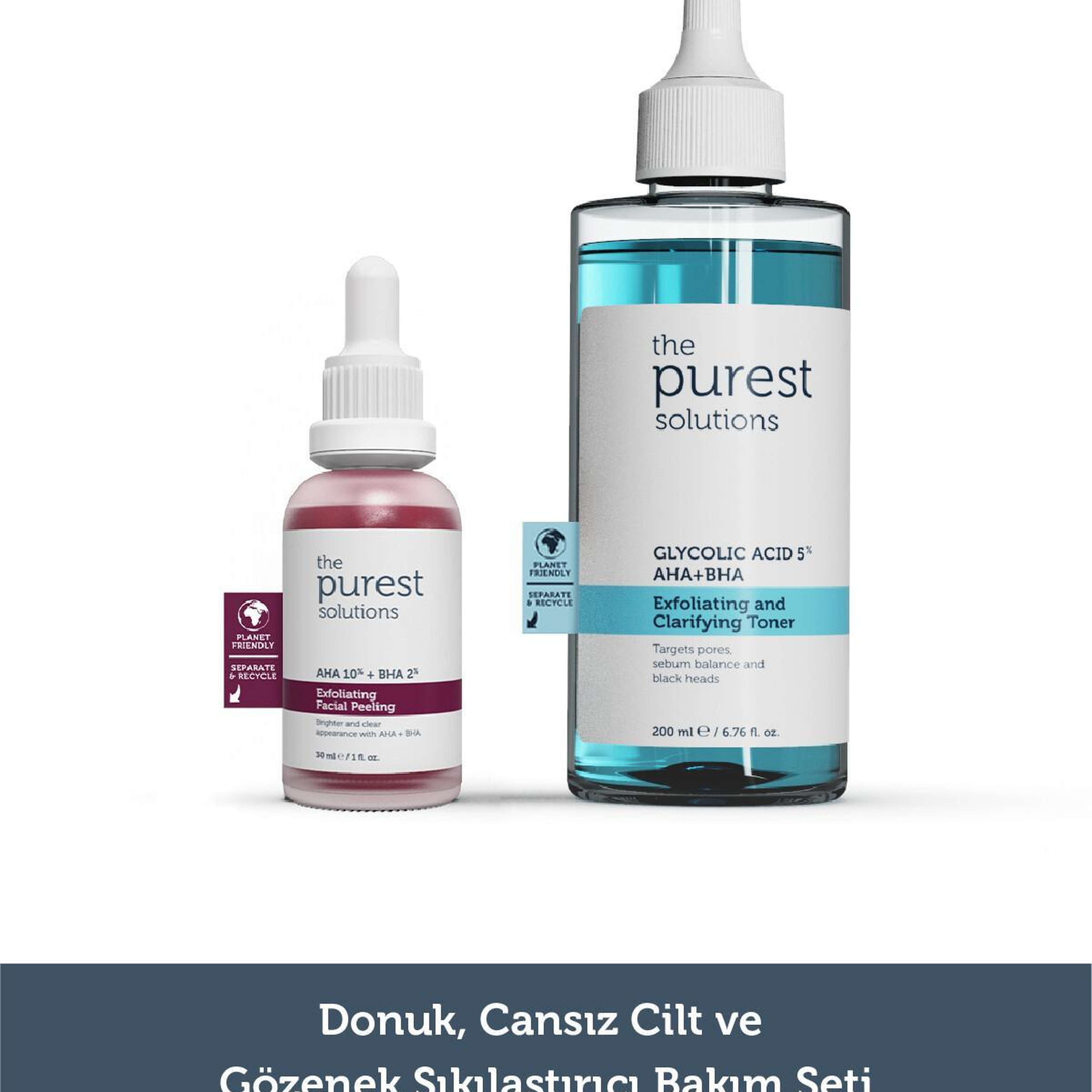 The Purest Solutions Siyah Nokta Önleme ve Gözenek Sıkılaştırmaya Yardımcı Bakım Seti 200 ml + 30 ml