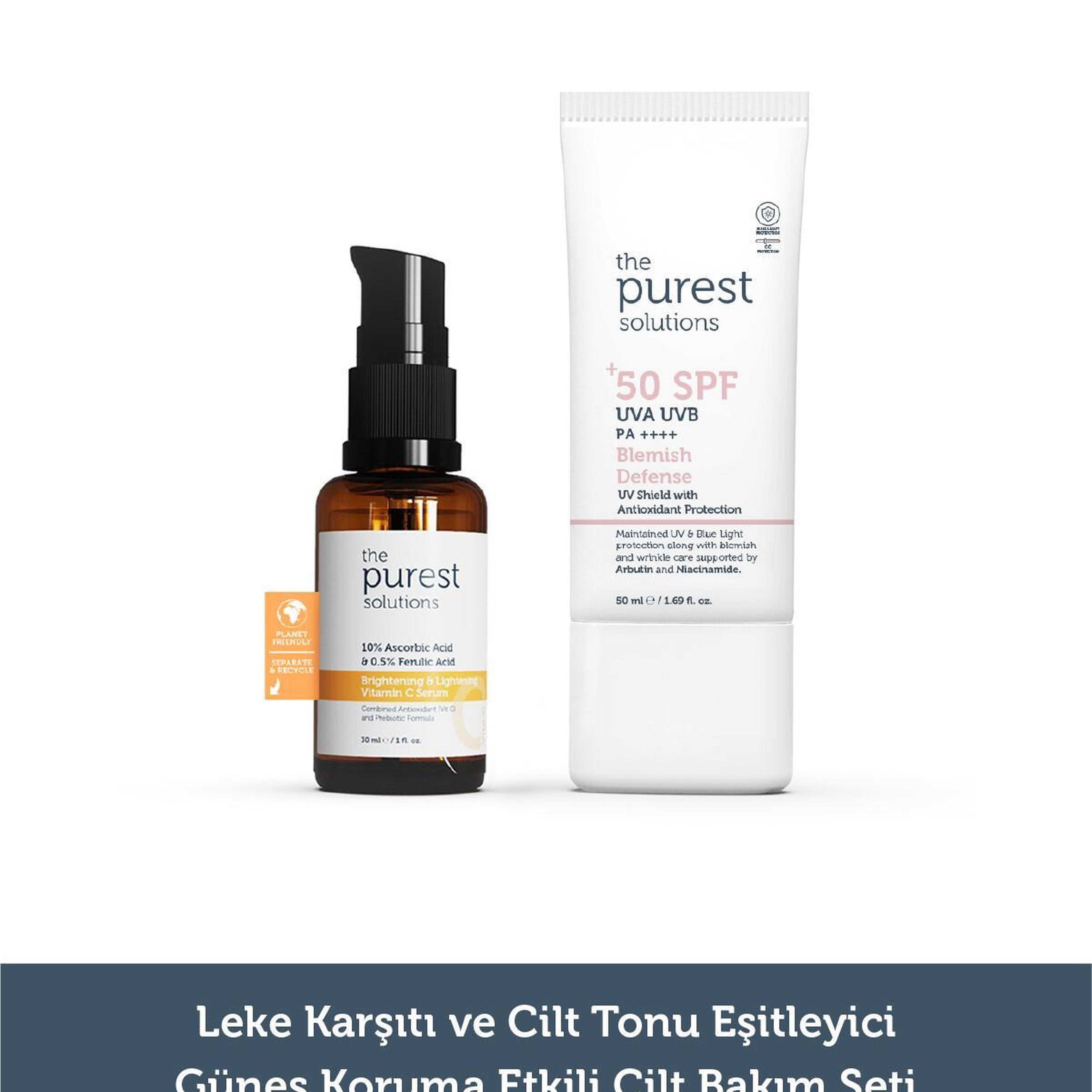 The Purest Solutions Aydınlatıcı ve Cilt Tonu Eşitleyici Cilt Bakım Seti