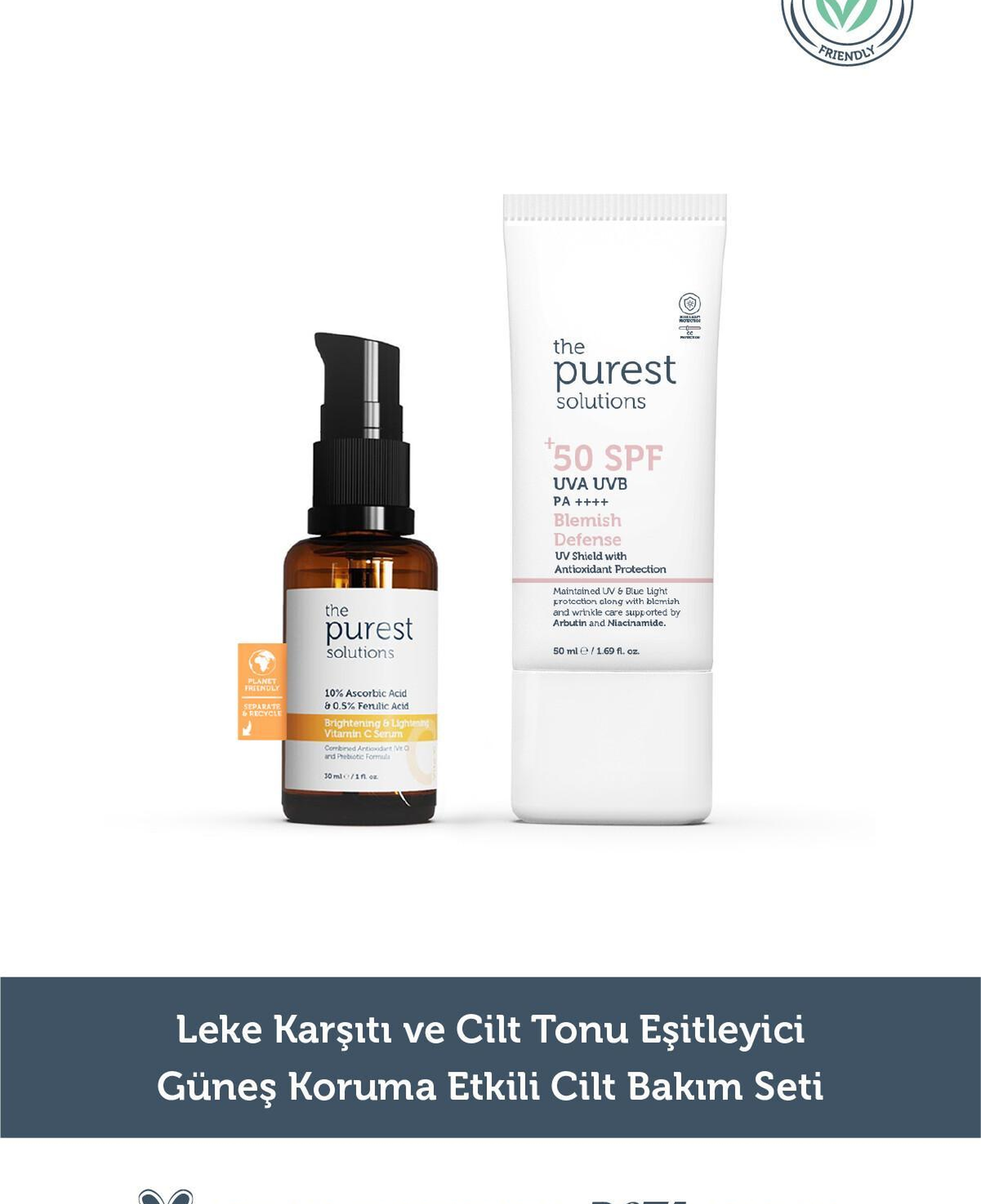 The Purest Solutions Aydınlatıcı ve Cilt Tonu Eşitleyici Cilt Bakım Seti