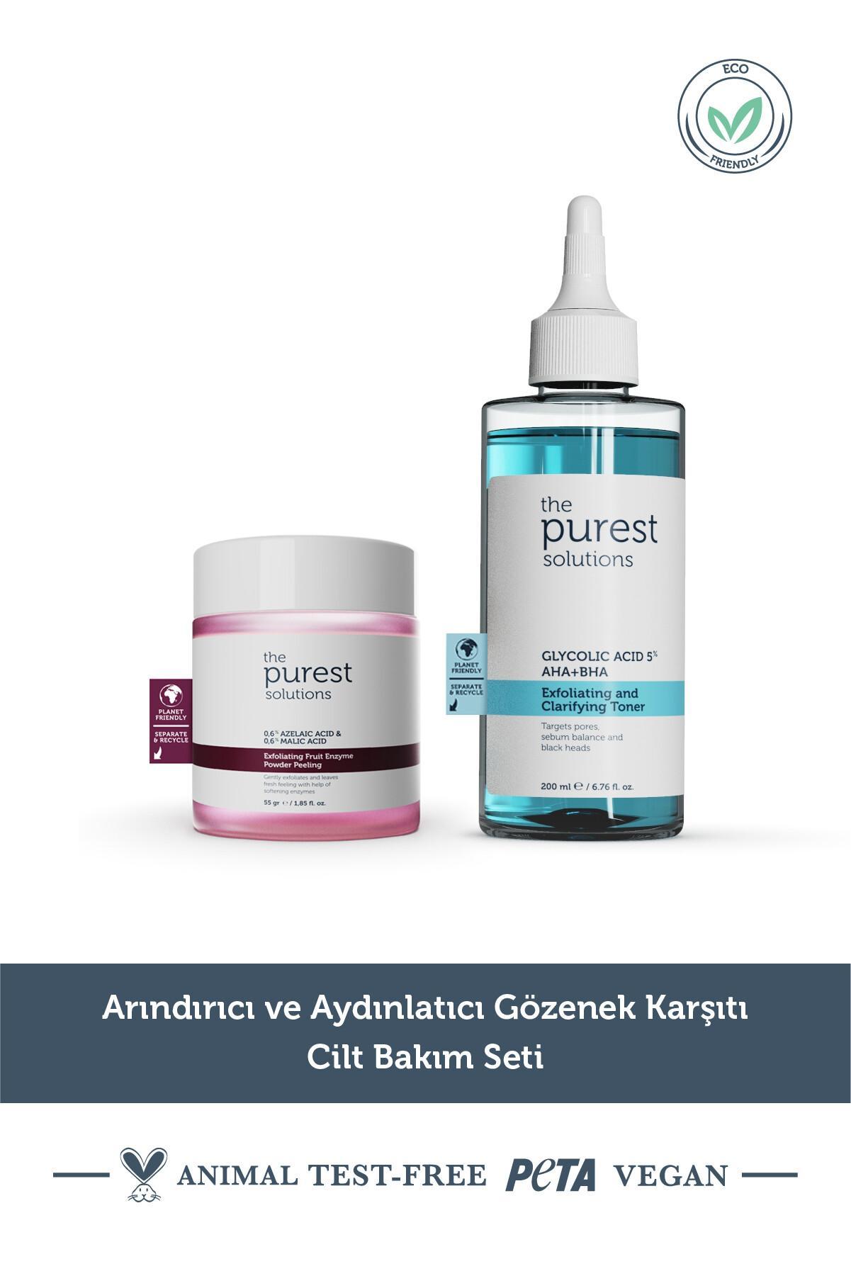 The Purest Solutions Arındırıcı ve Aydınlatıcı Gözenek Karşıtı Cilt Bakım Seti
