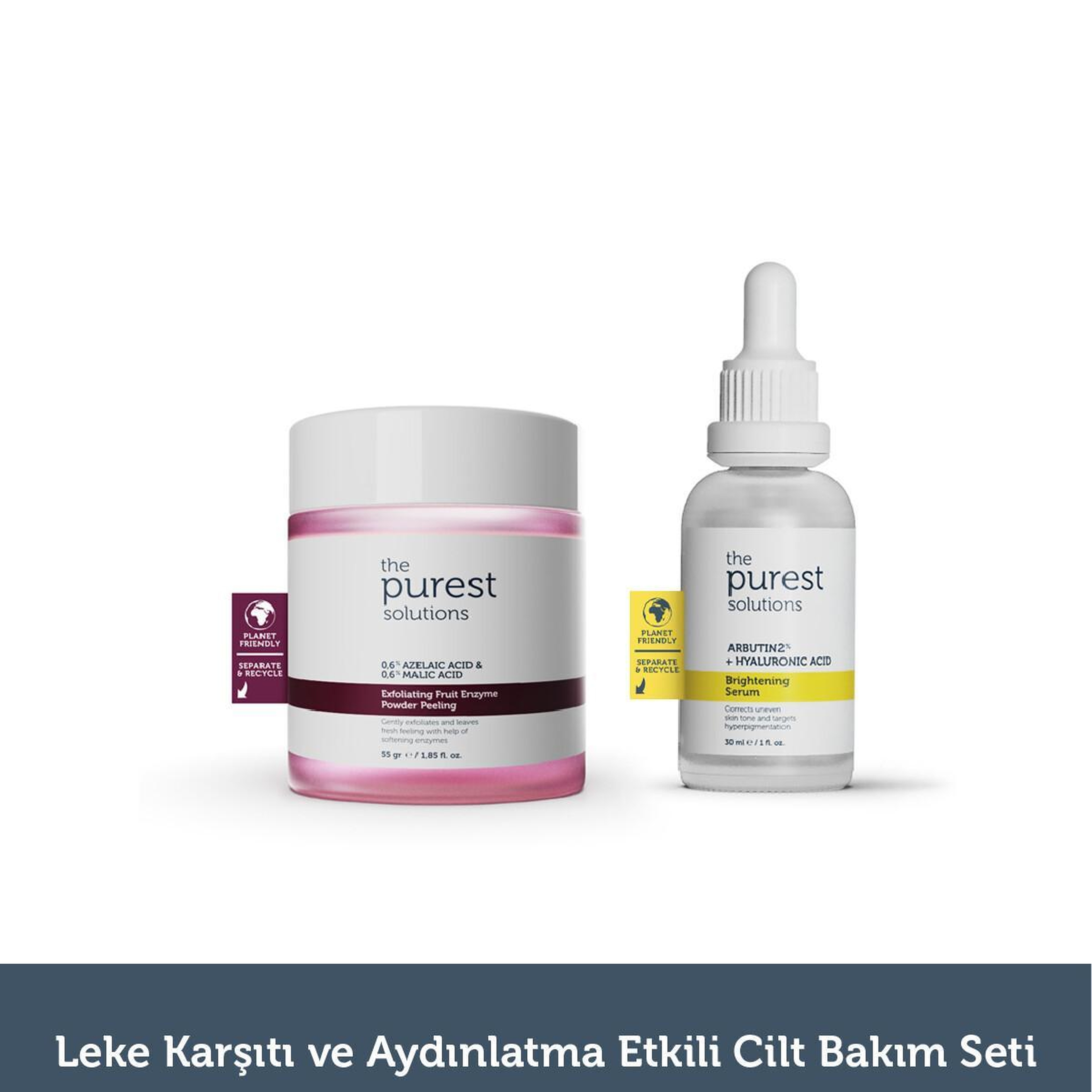 The Purest Solutions Leke karşıtı ve Aydınlatma Etkili Cilt Bakım Seti