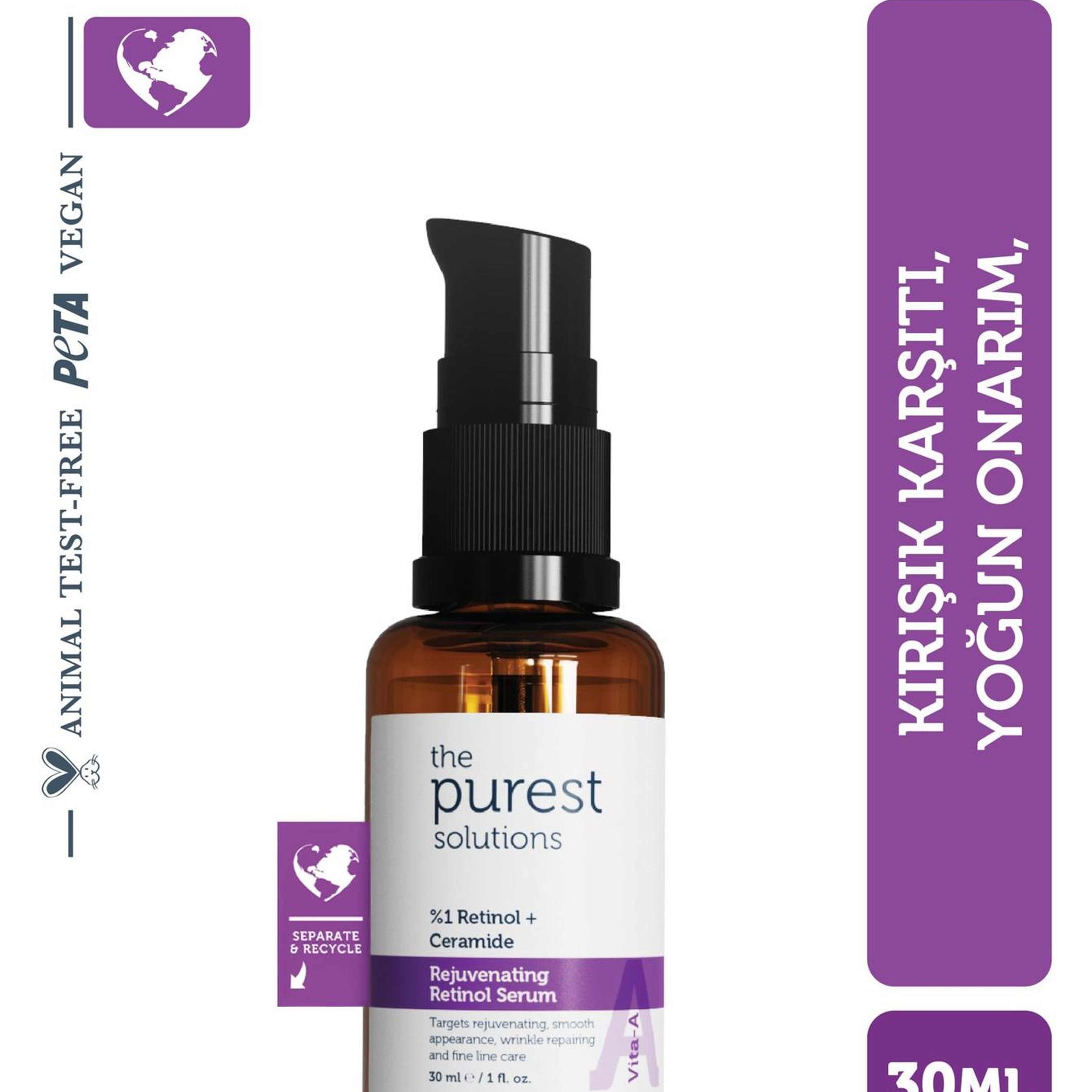 The Purest Solutions Niacinamide 10% Vita-B Complex Serum & Bariyer Güçlenmeye yardımcı, Tüm Cilt Tiplerine Uygun 30 ML