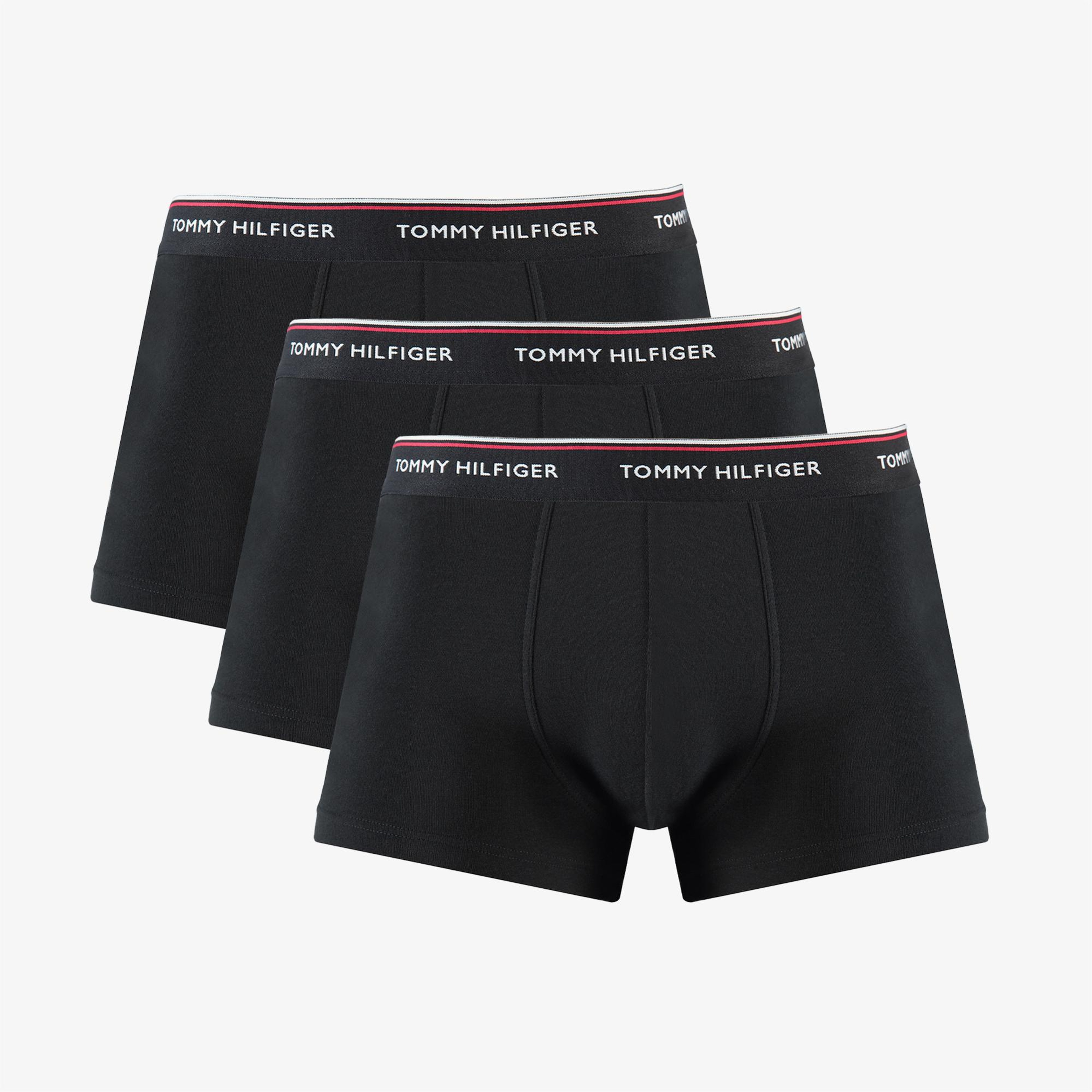 Tommy Hilfiger?3'lü Trunk Erkek Mavi Boxer