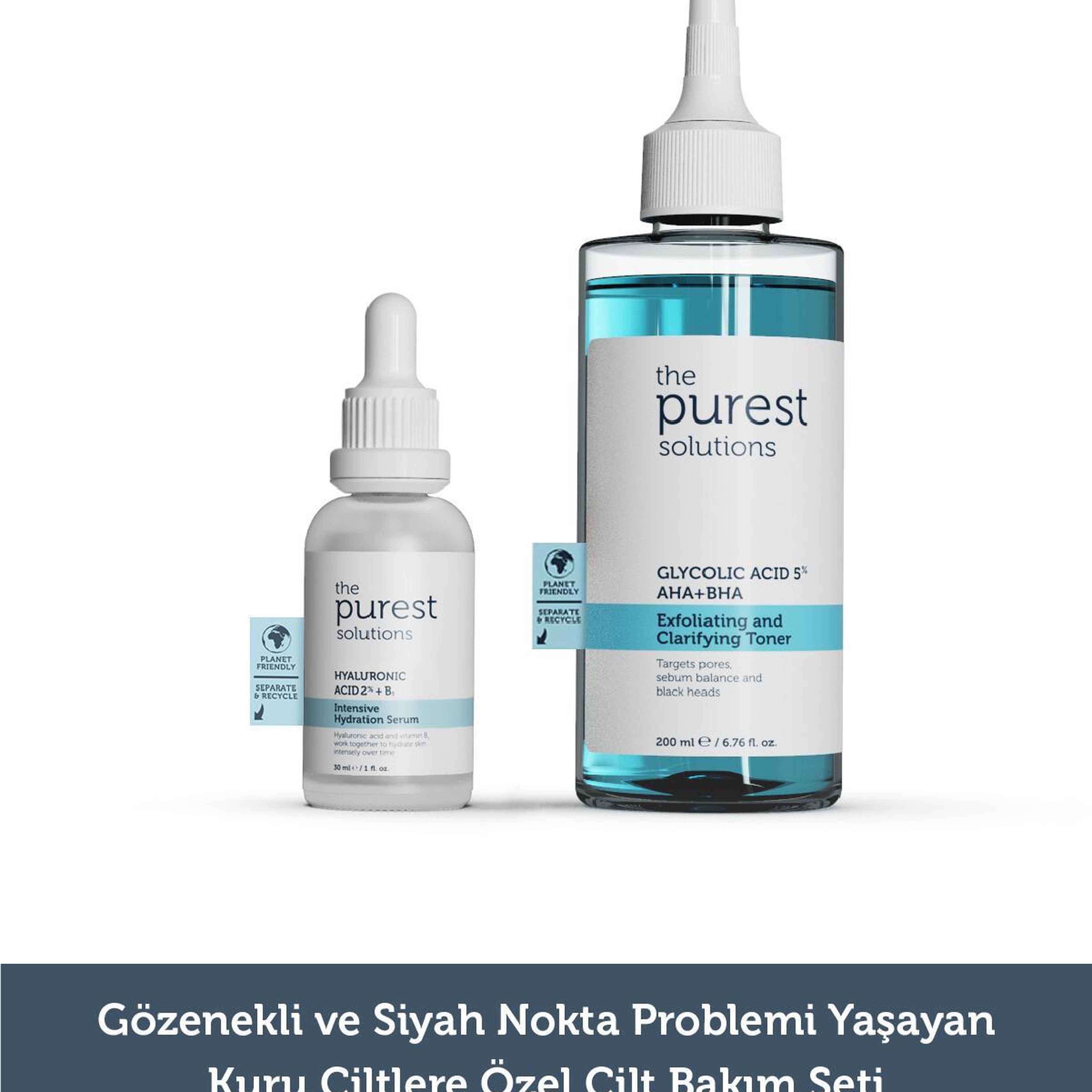 The Purest Solutions Gözenekli ve Siyah Nokta Problemi Yaşayan Kuru Ciltlere Özel Cilt Bakım Seti