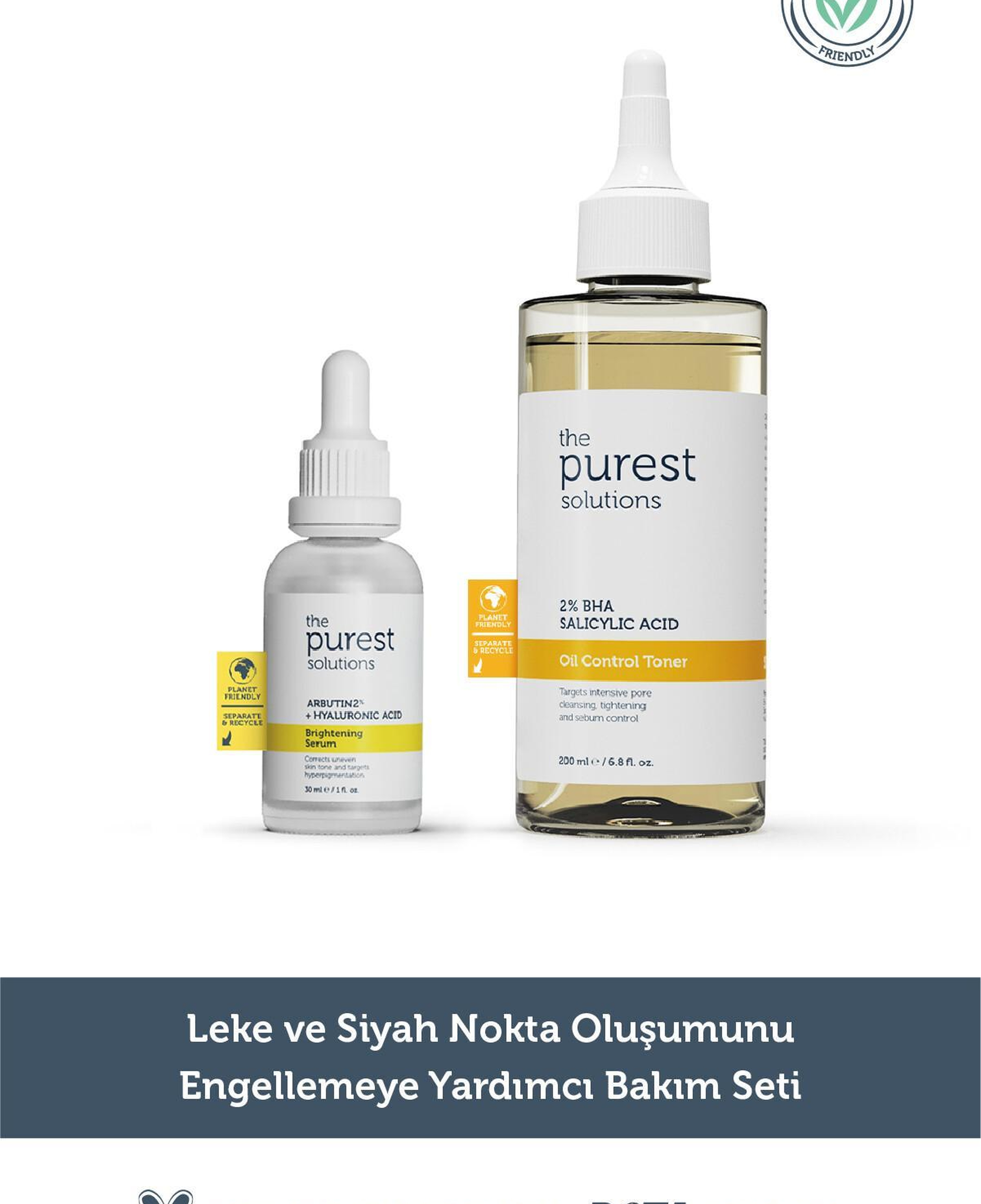 The Purest Solutions Leke ve siyah nokta oluşumunu engellemeye yardımcı bakım seti