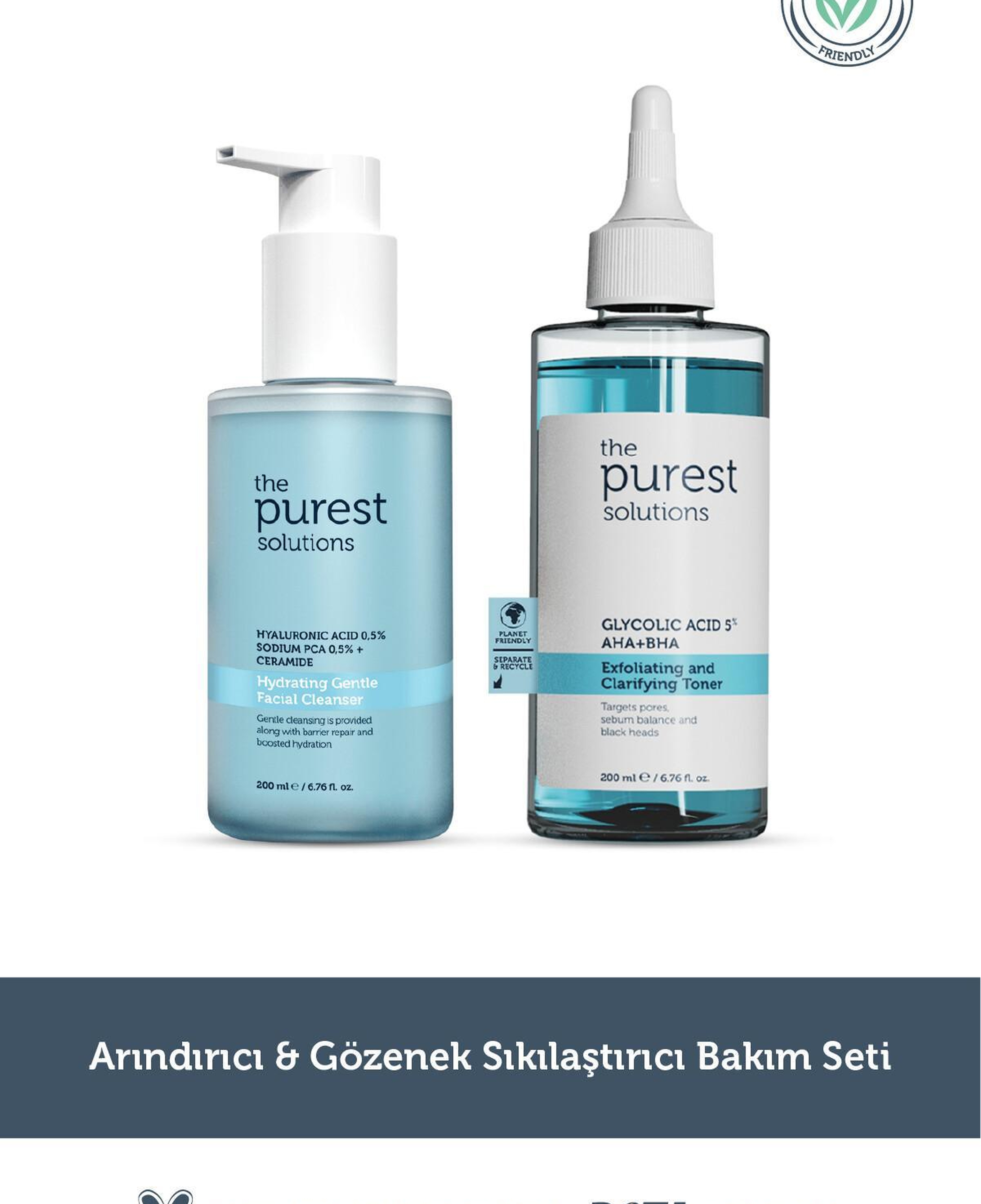 The Purest Solutions Arındırıcı & Gözenek sıkılaştırıcı bakım seti