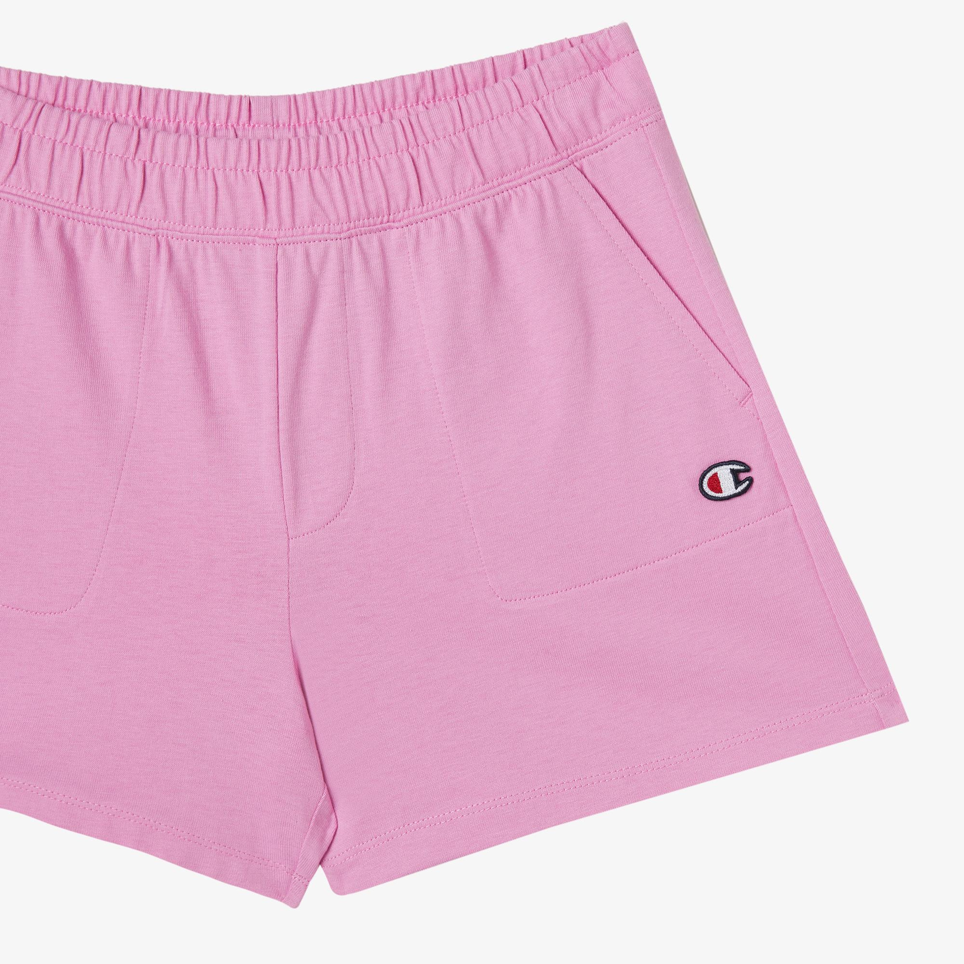 Champion Logo Çocuk Pembe Şort