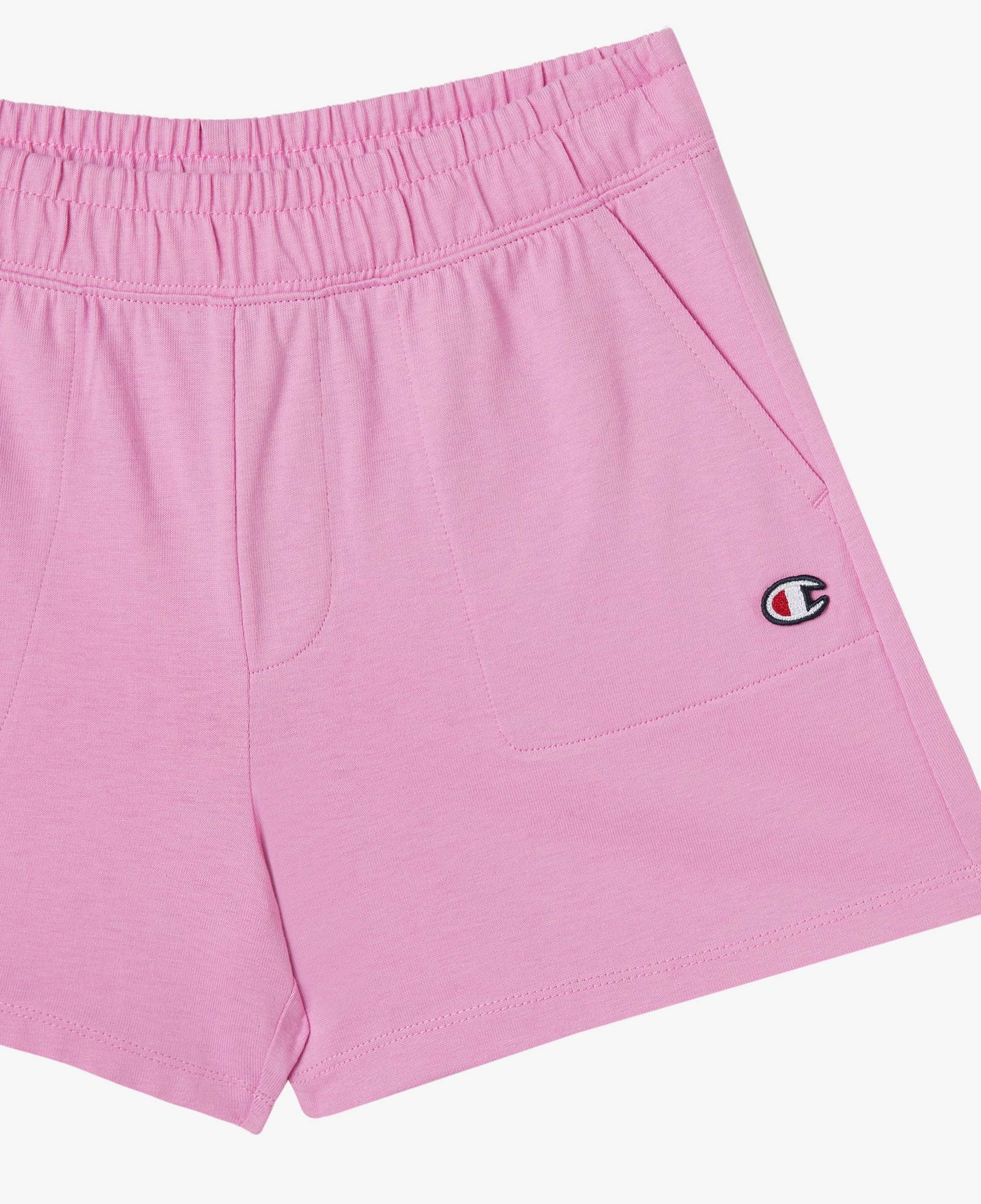 Champion Logo Çocuk Pembe Şort