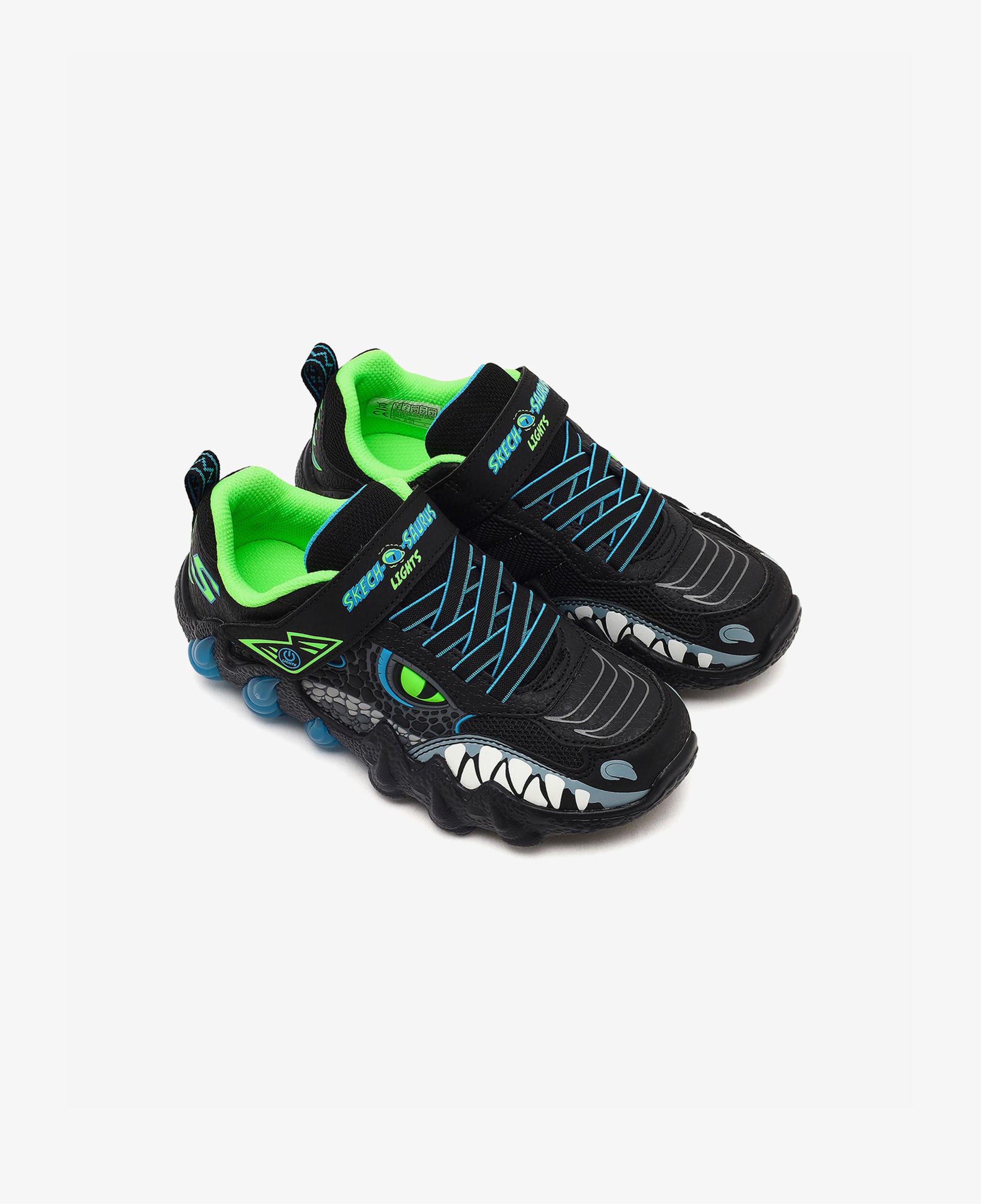 Skechers Skechosaurus Lights 2.0 Çocuk Siyah Işıklı Spor Ayakkabı