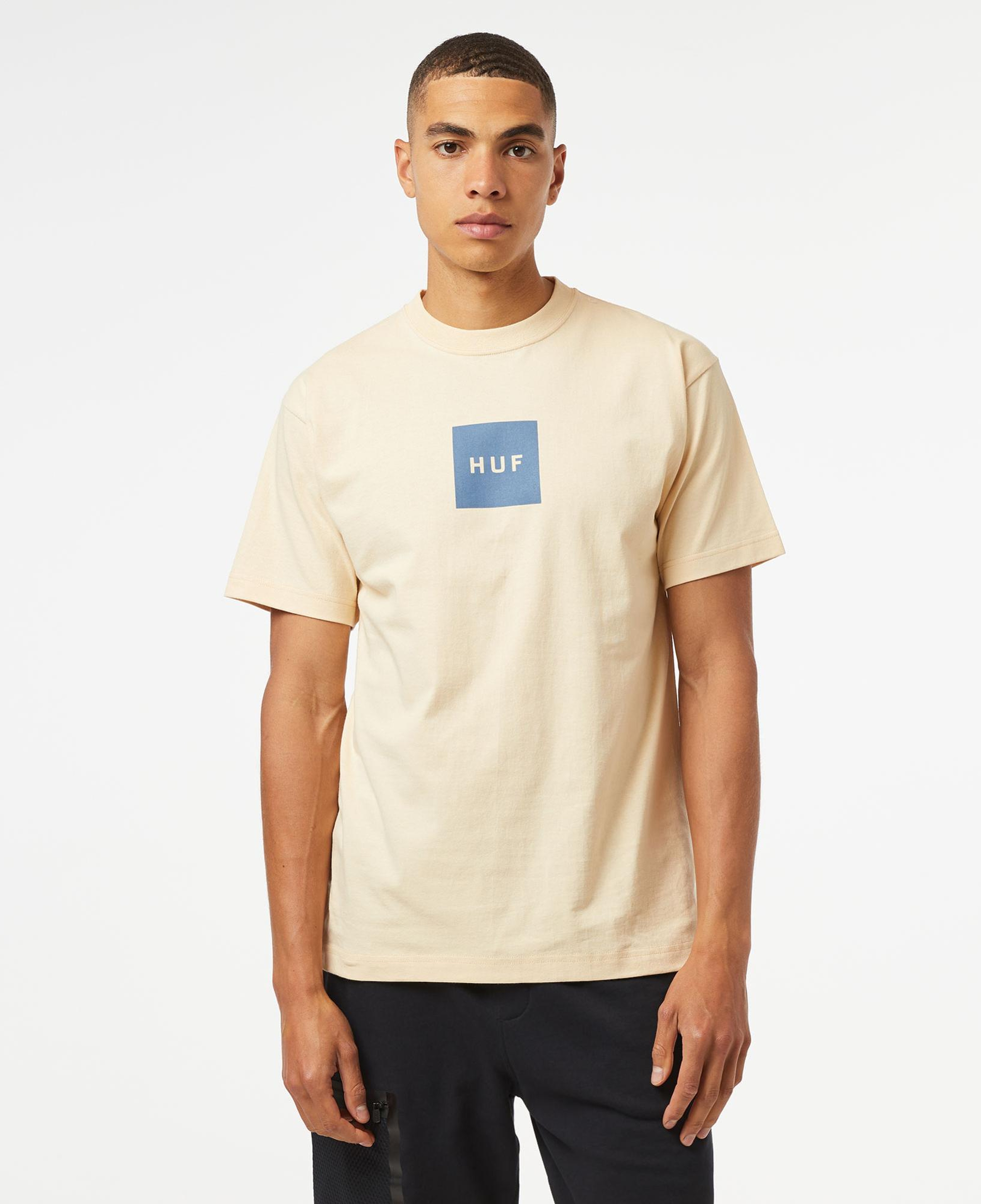 HUF Set Box S/S Erkek Krem T-Shirt