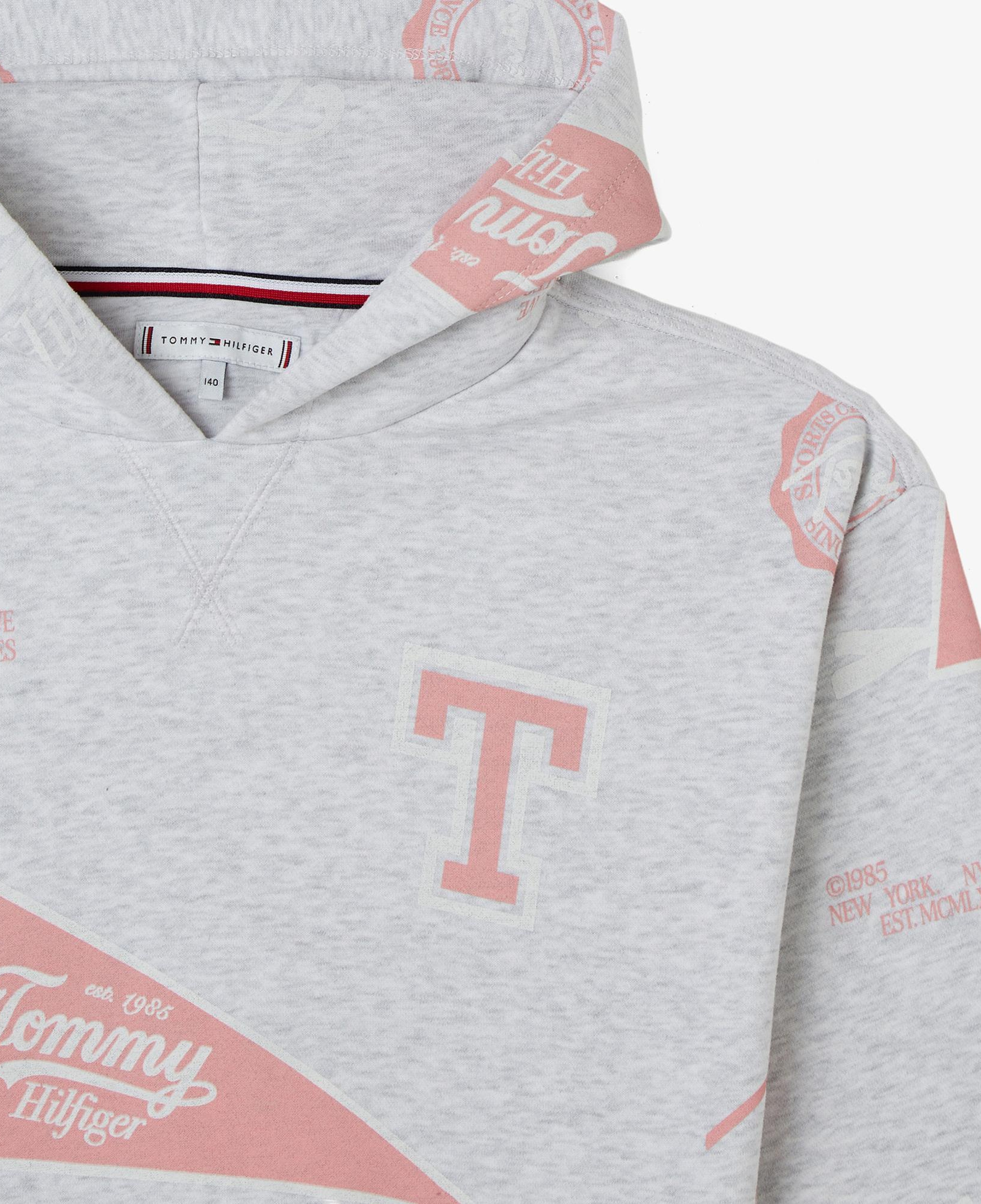 Tommy Hilfiger Hooded Çocuk Beyaz Sweatshirt