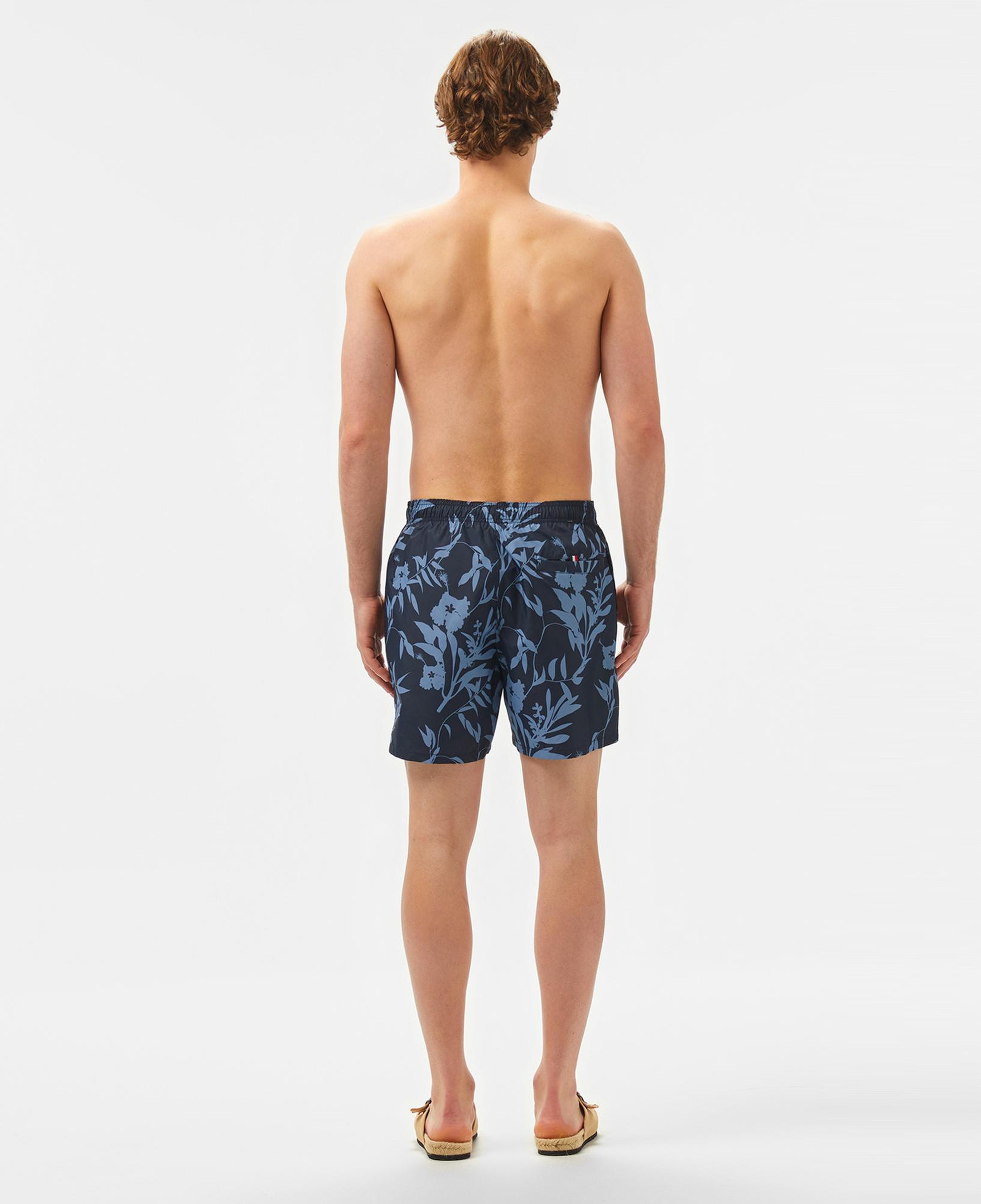 Tommy Hilfiger Medium Drawstring Print Erkek Mavi Mayo