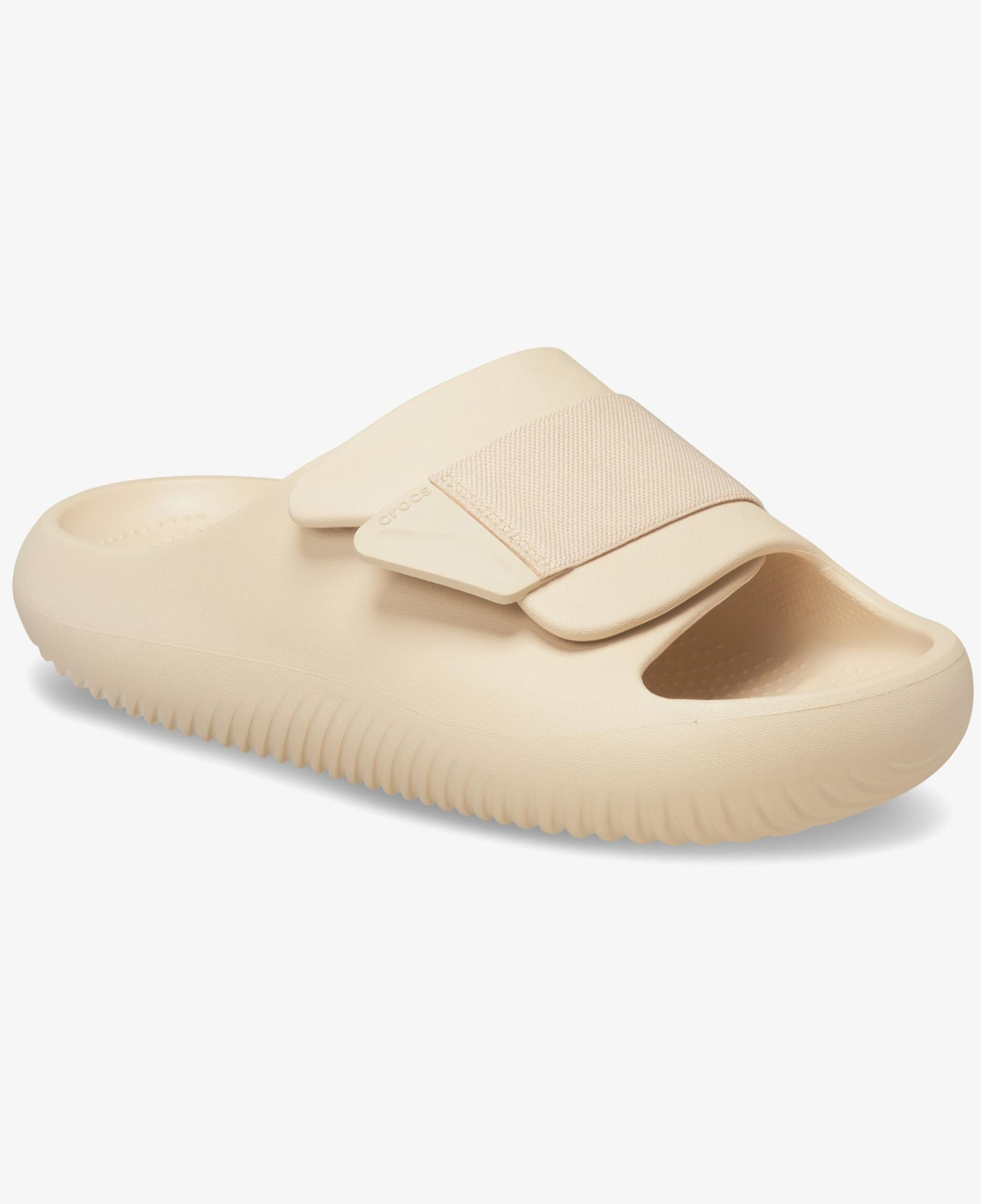 Crocs Mellow Luxe Recovery Slide Unisex Krem Terlik