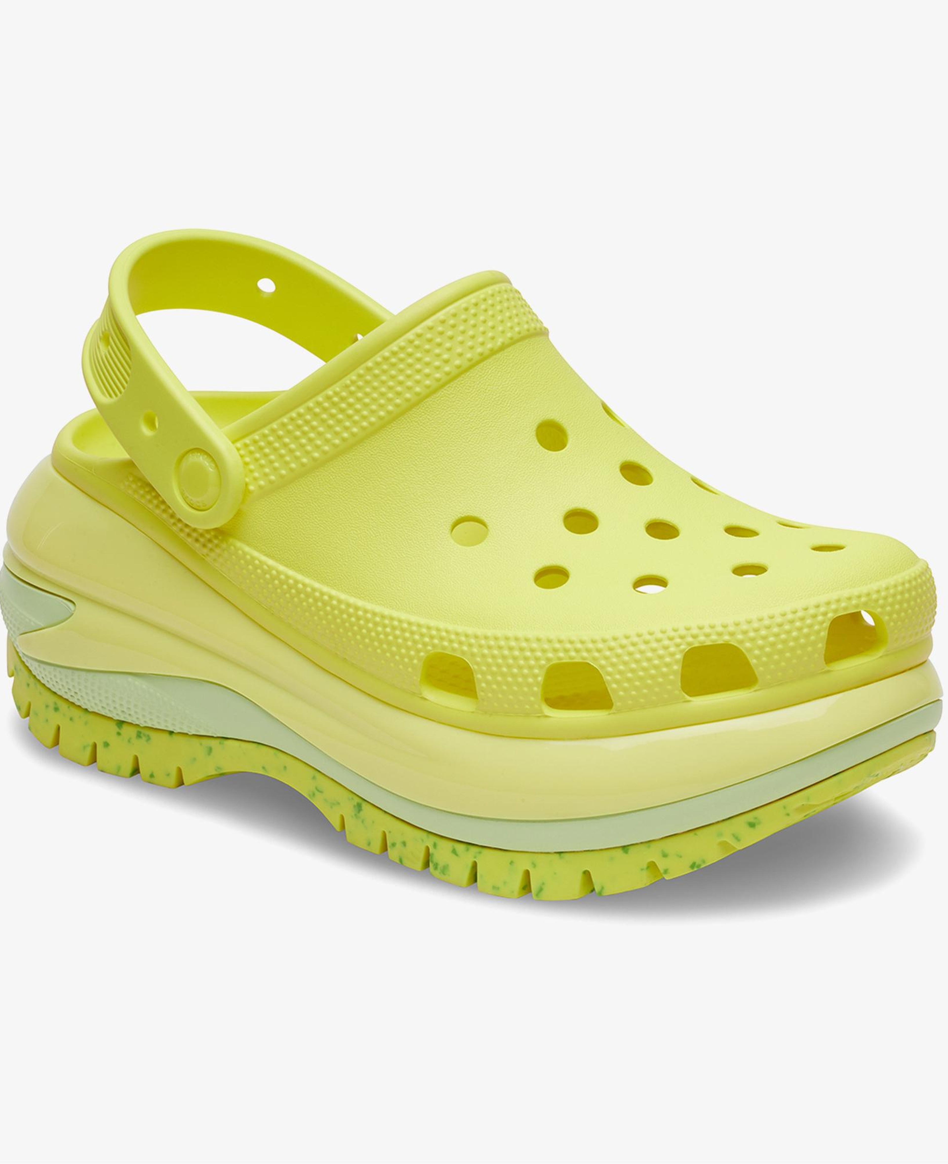 Crocs Classic Mega Crush Kadın Sarı Terlik