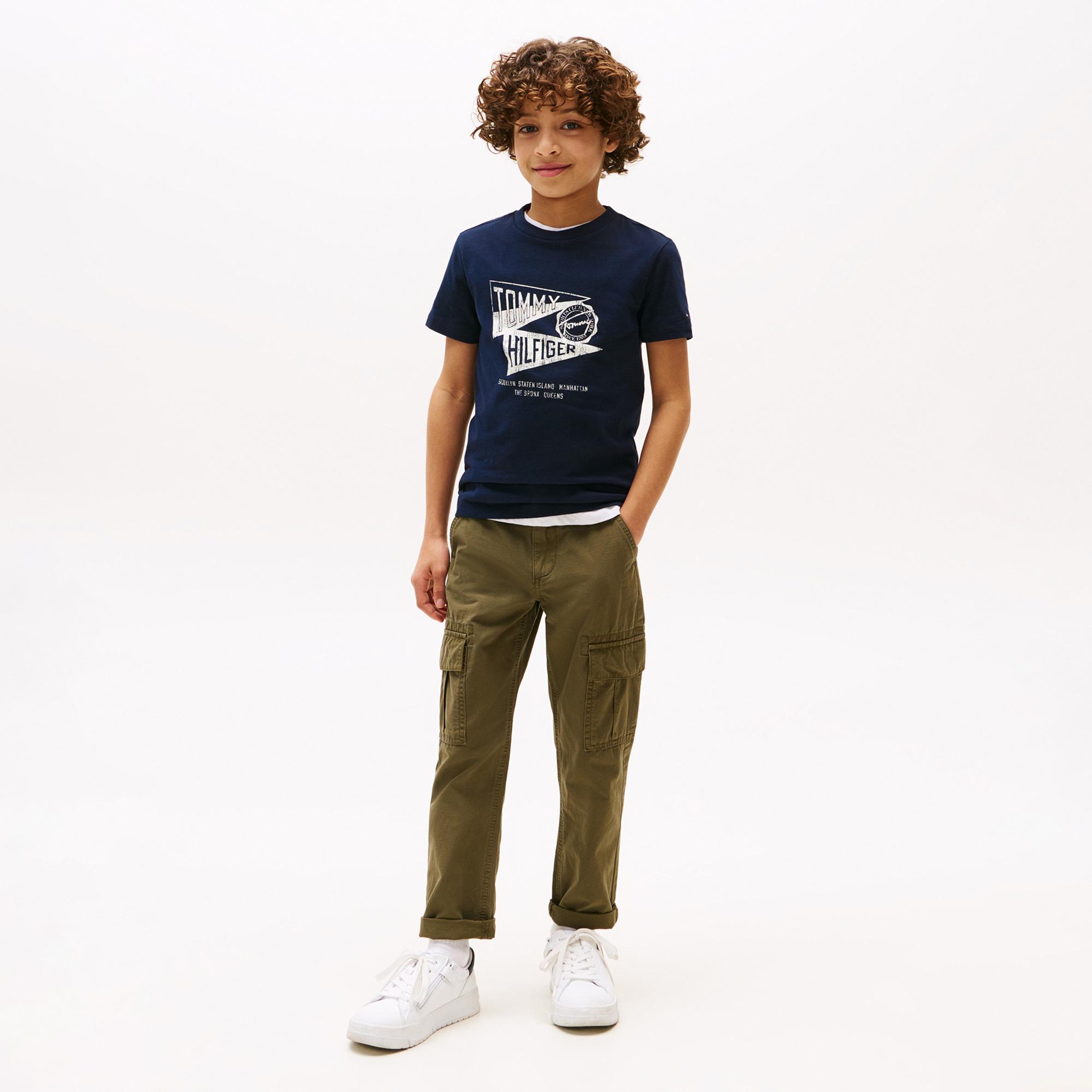 Tommy Hilfiger Effortless Çocuk Lacivert T-Shirt