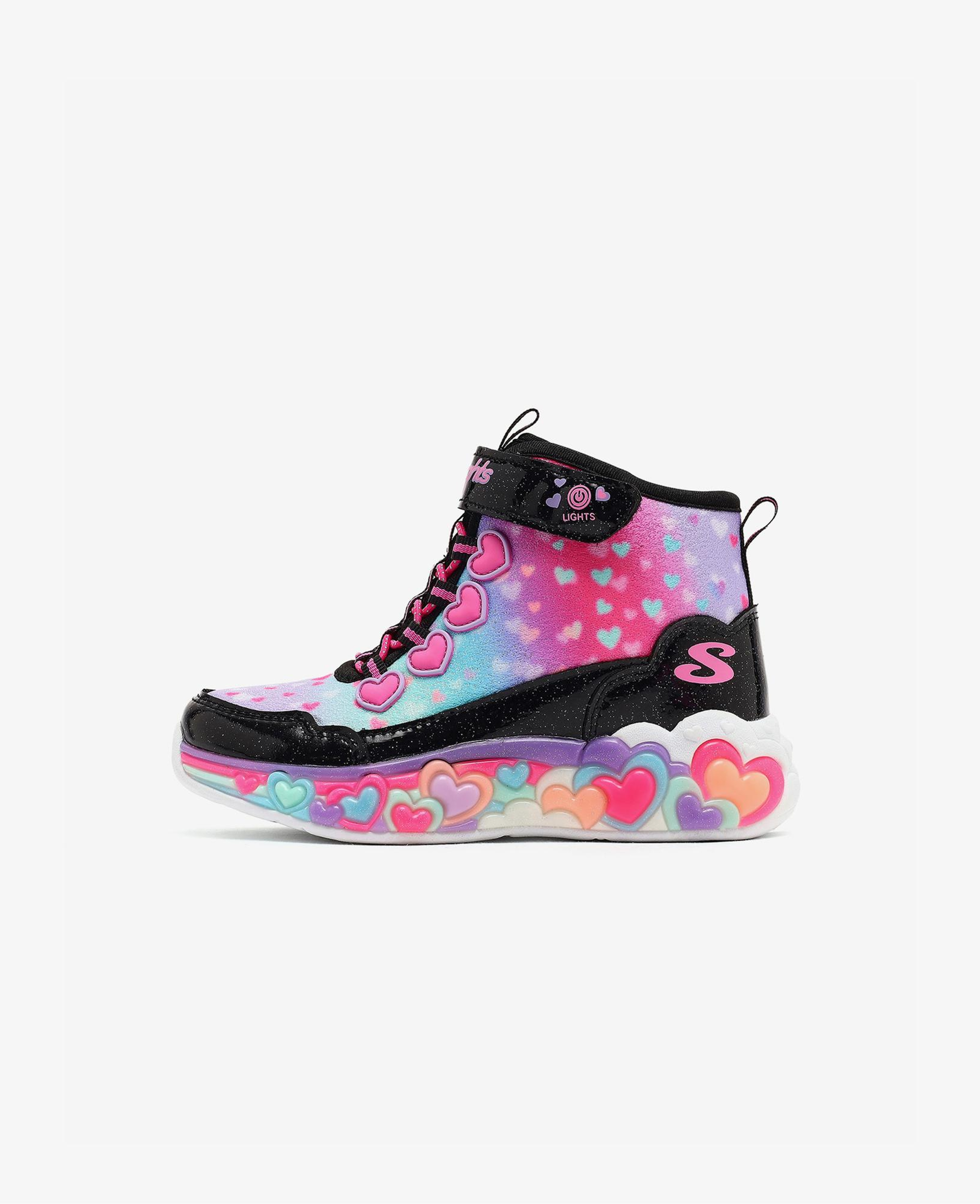 Skechers Eternal Heart Lights Çocuk Siyah Spor Ayakkabı