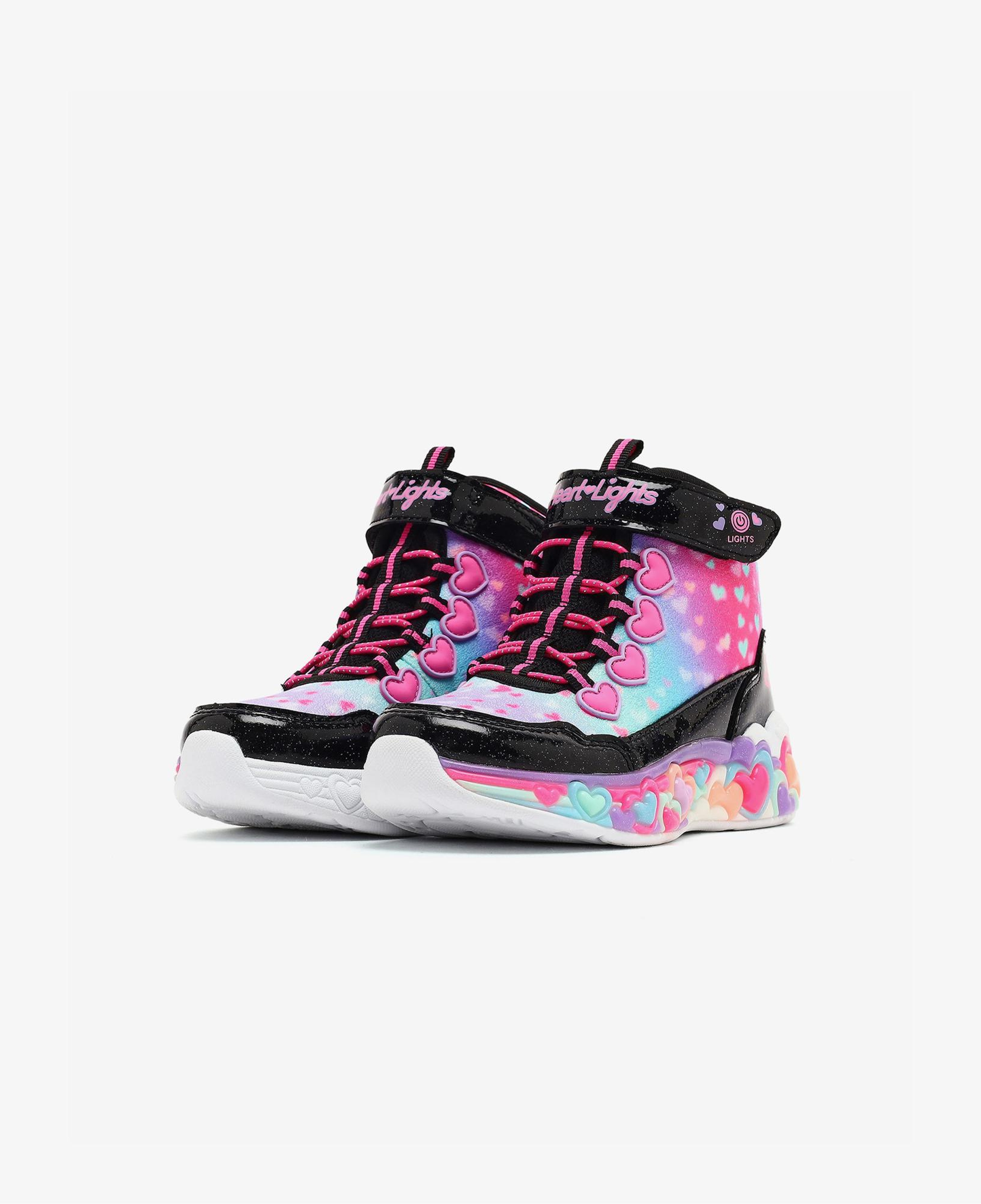 Skechers Eternal Heart Lights Çocuk Siyah Spor Ayakkabı