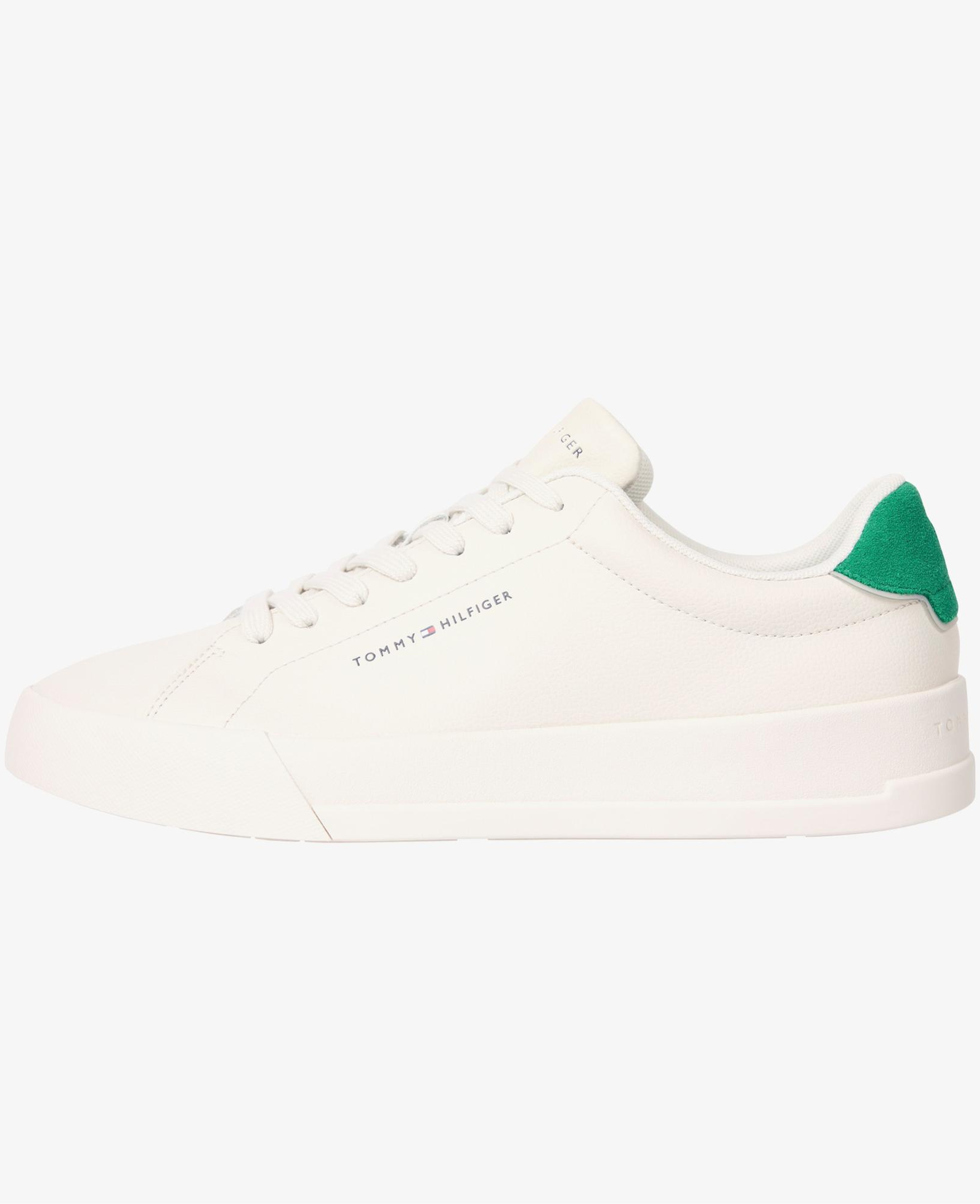 Tommy Hilfiger Court Leather Detail Essential Erkek Bej Spor Ayakkabı