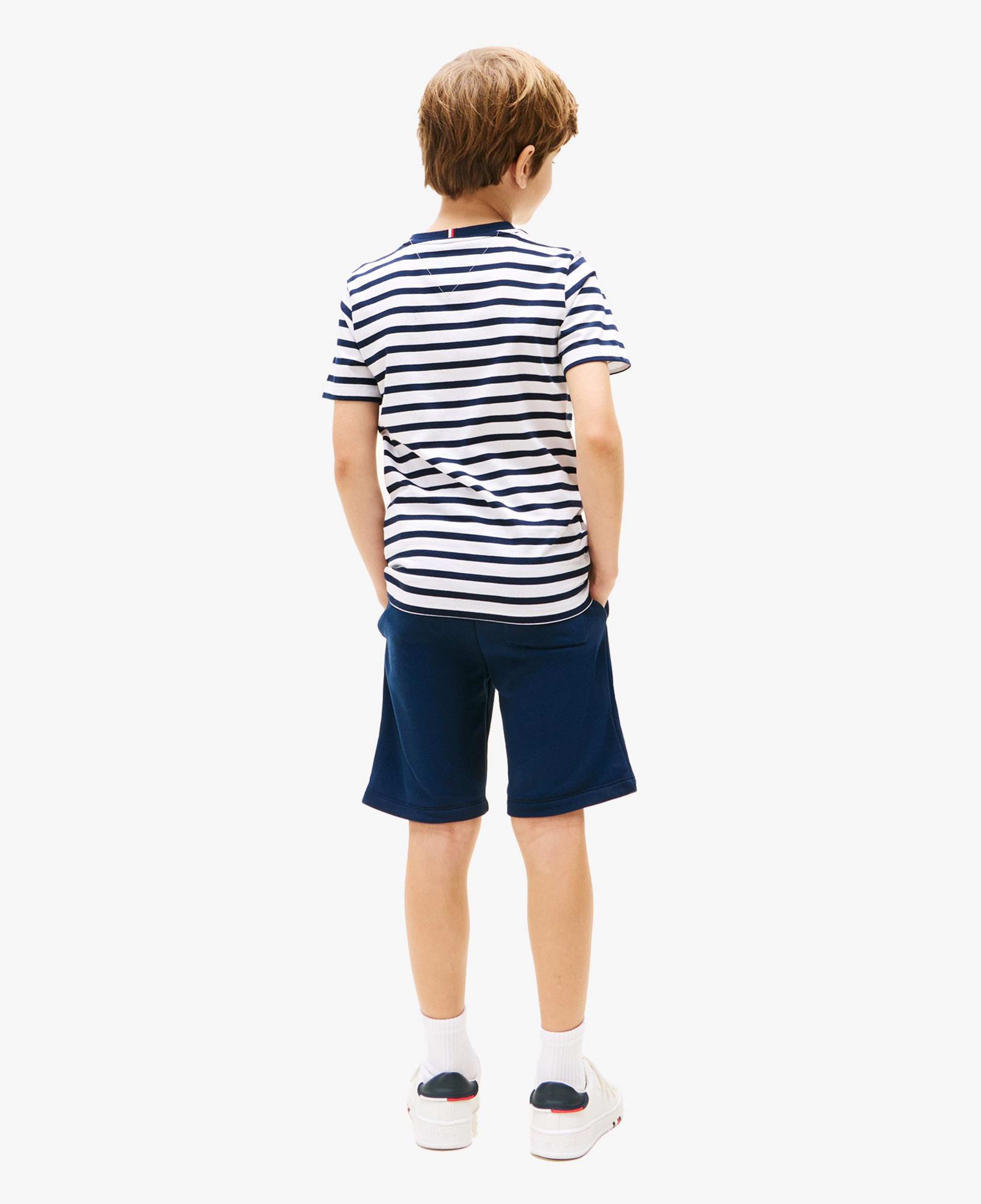 Tommy Hilfiger Çocuk Beyaz/Lacivert Şort Takım