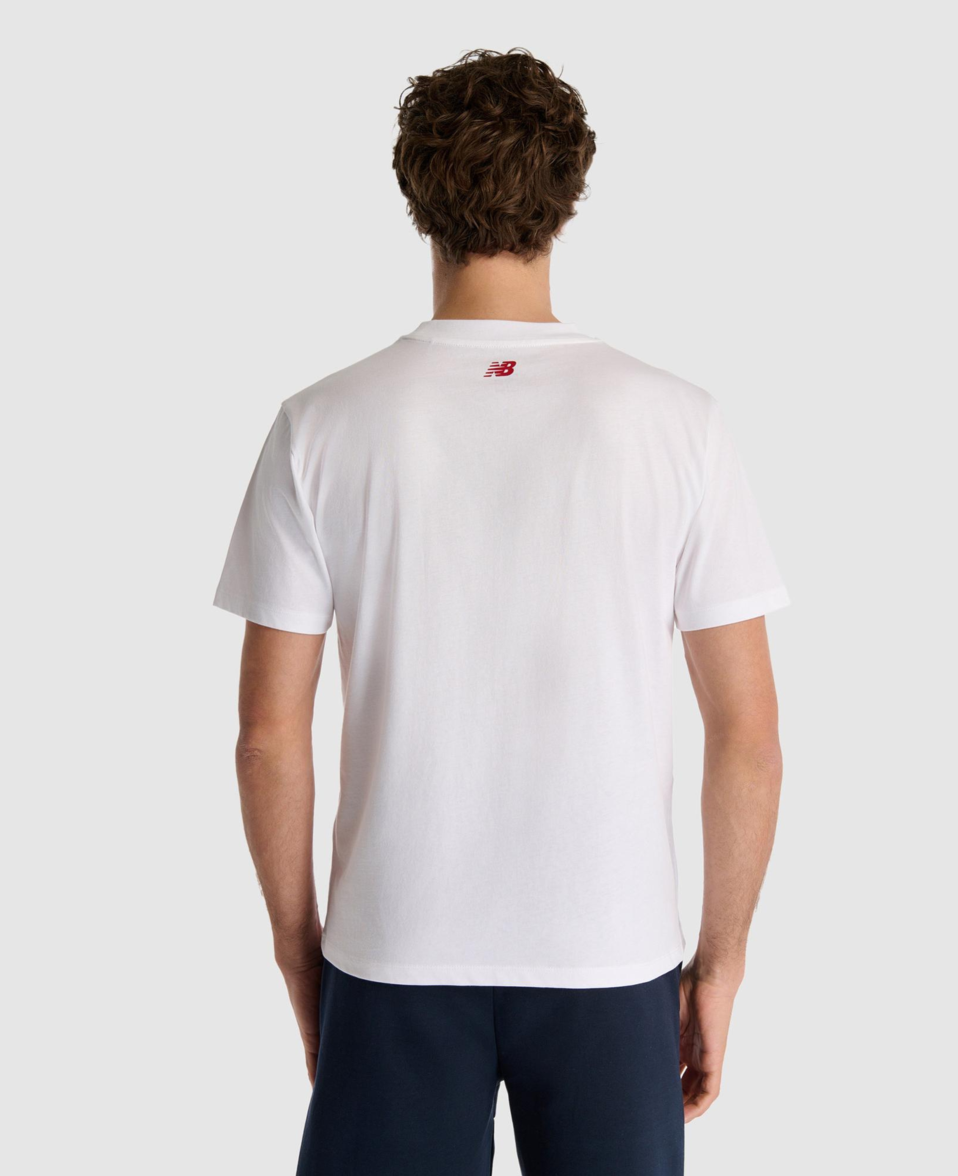 New Balance Erkek Beyaz T-Shirt