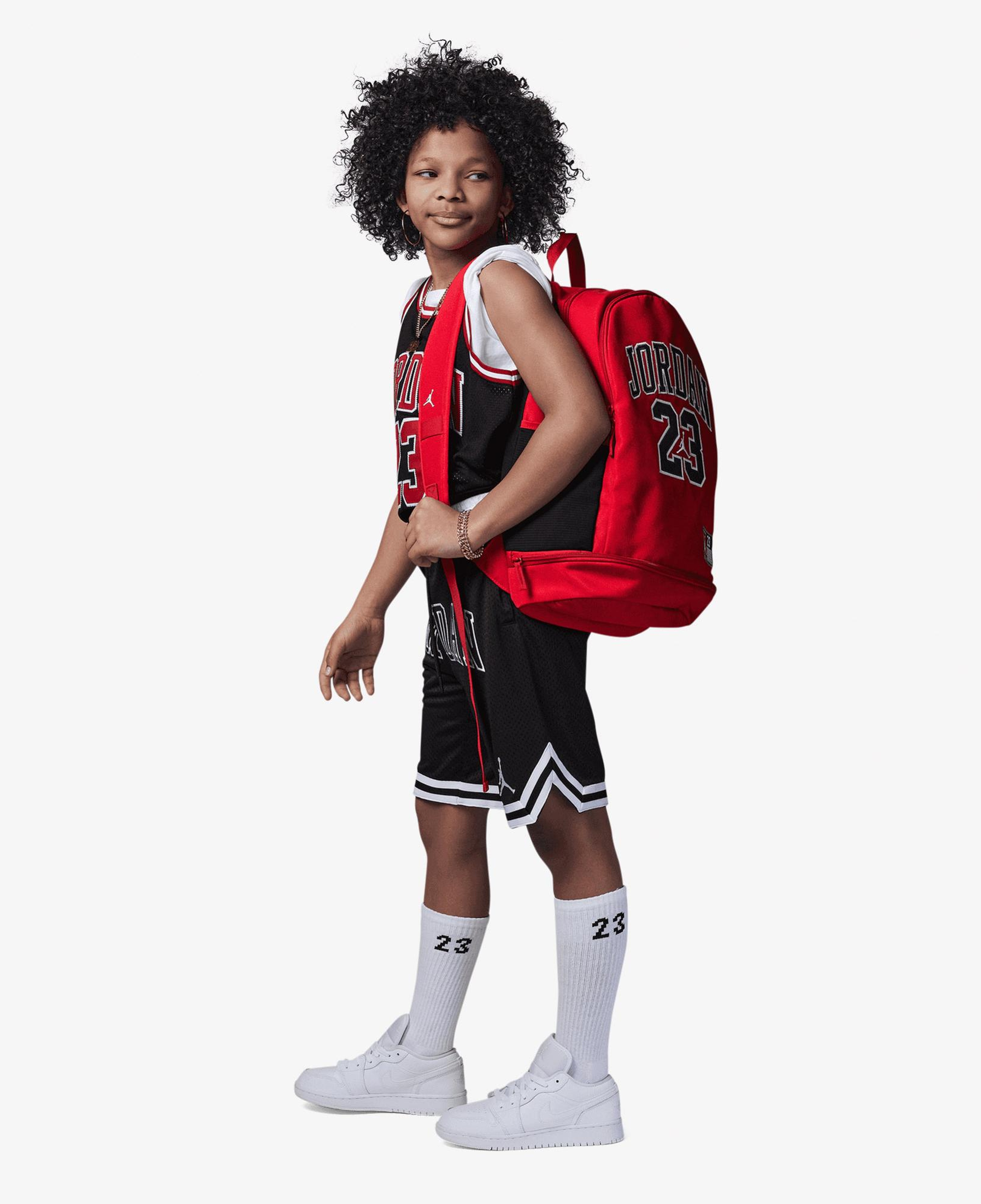 Jordan Jersey 23 Çocuk Kırmızı Sırt Çantası
