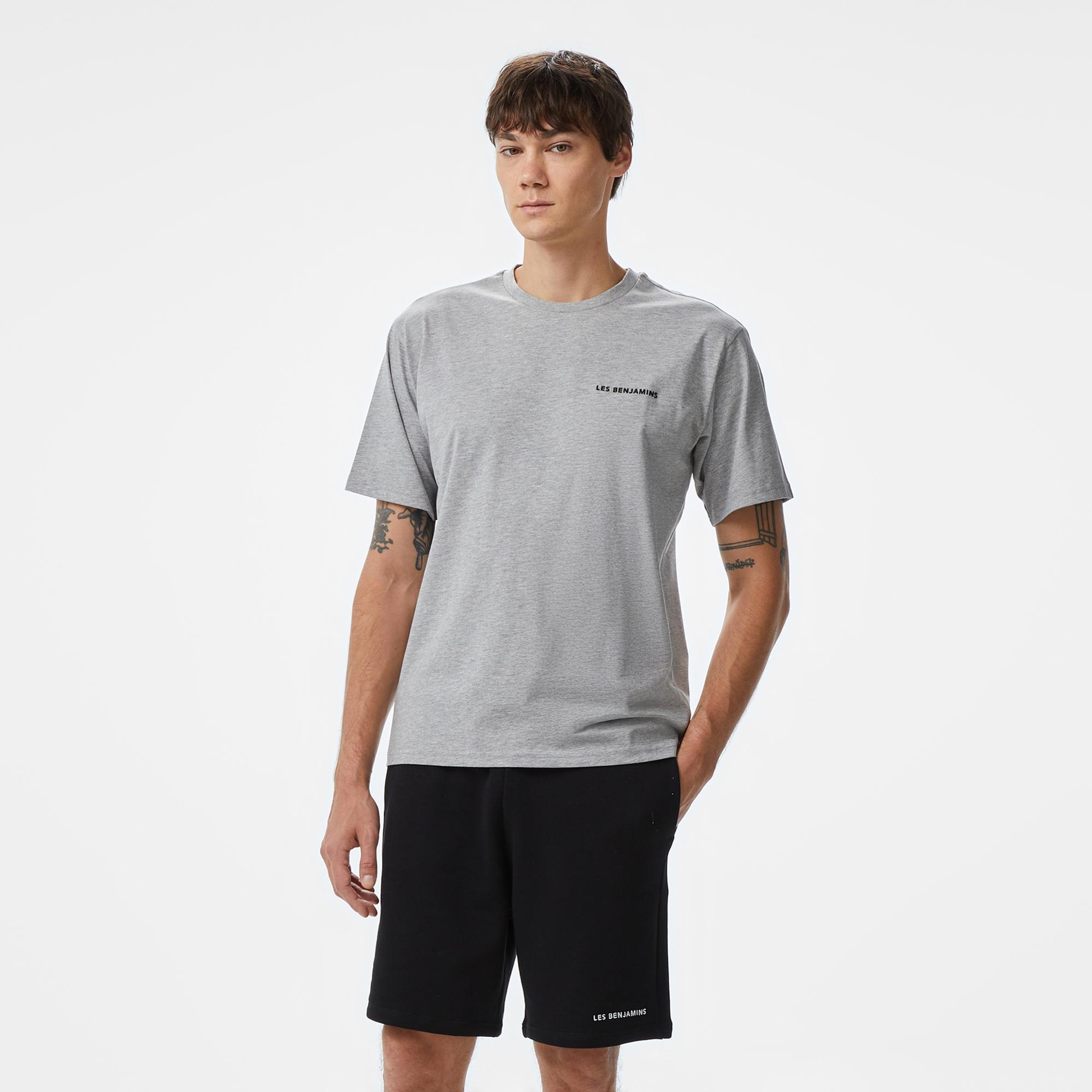 Les Benjamins Essentials Erkek Gri T-Shirt