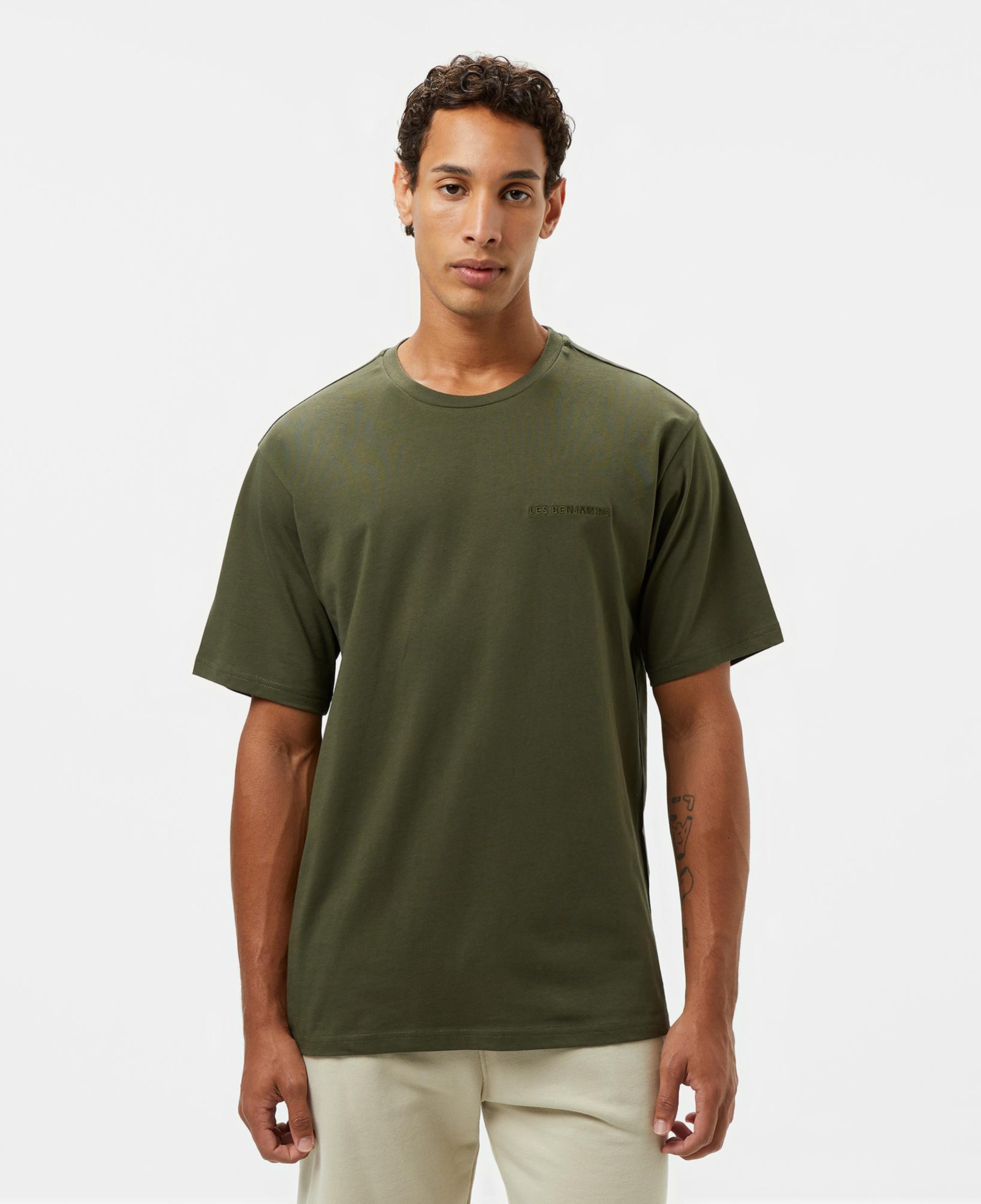 Les Benjamins Essentials Erkek Haki T-Shirt