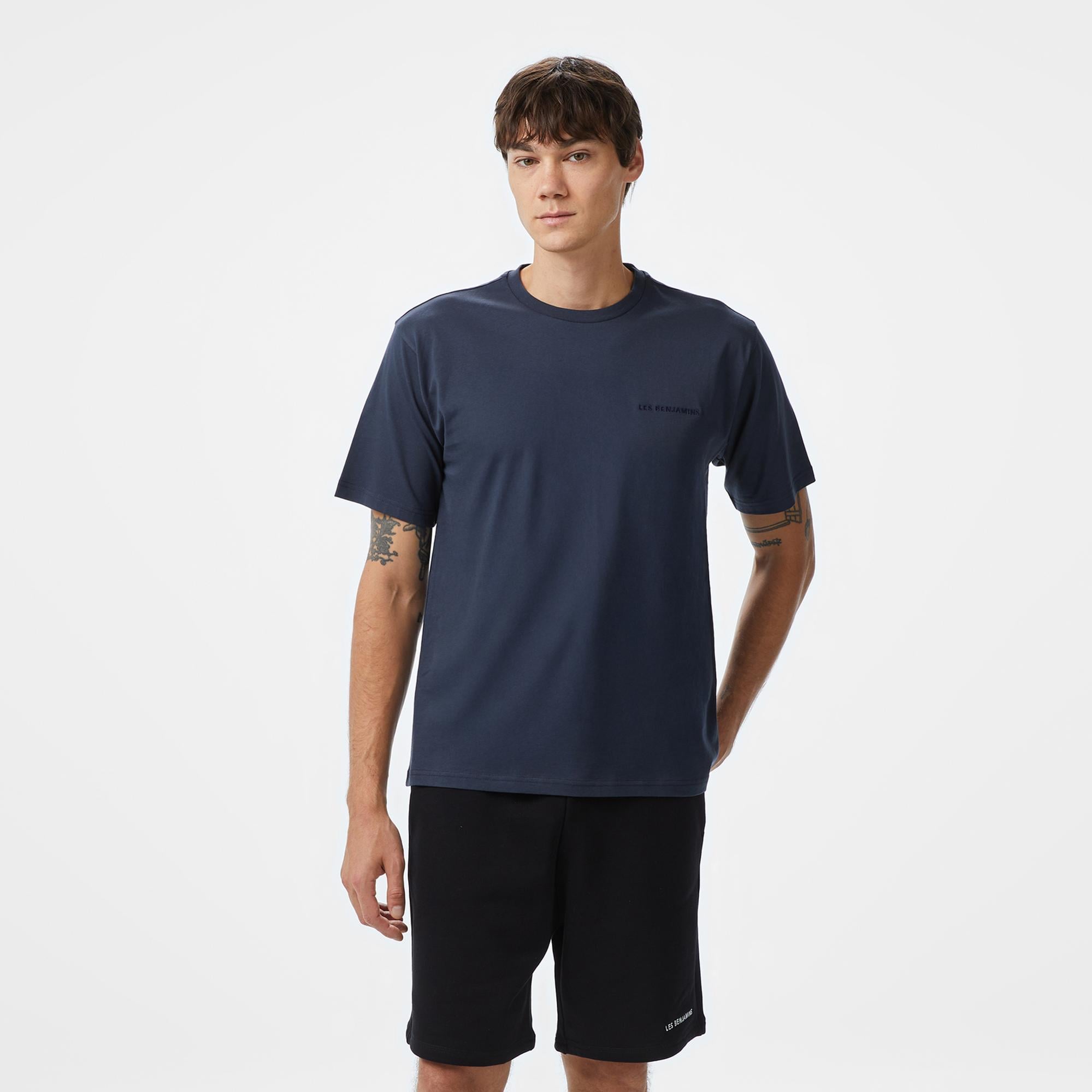 Les Benjamins Essentials Erkek Gri T-Shirt