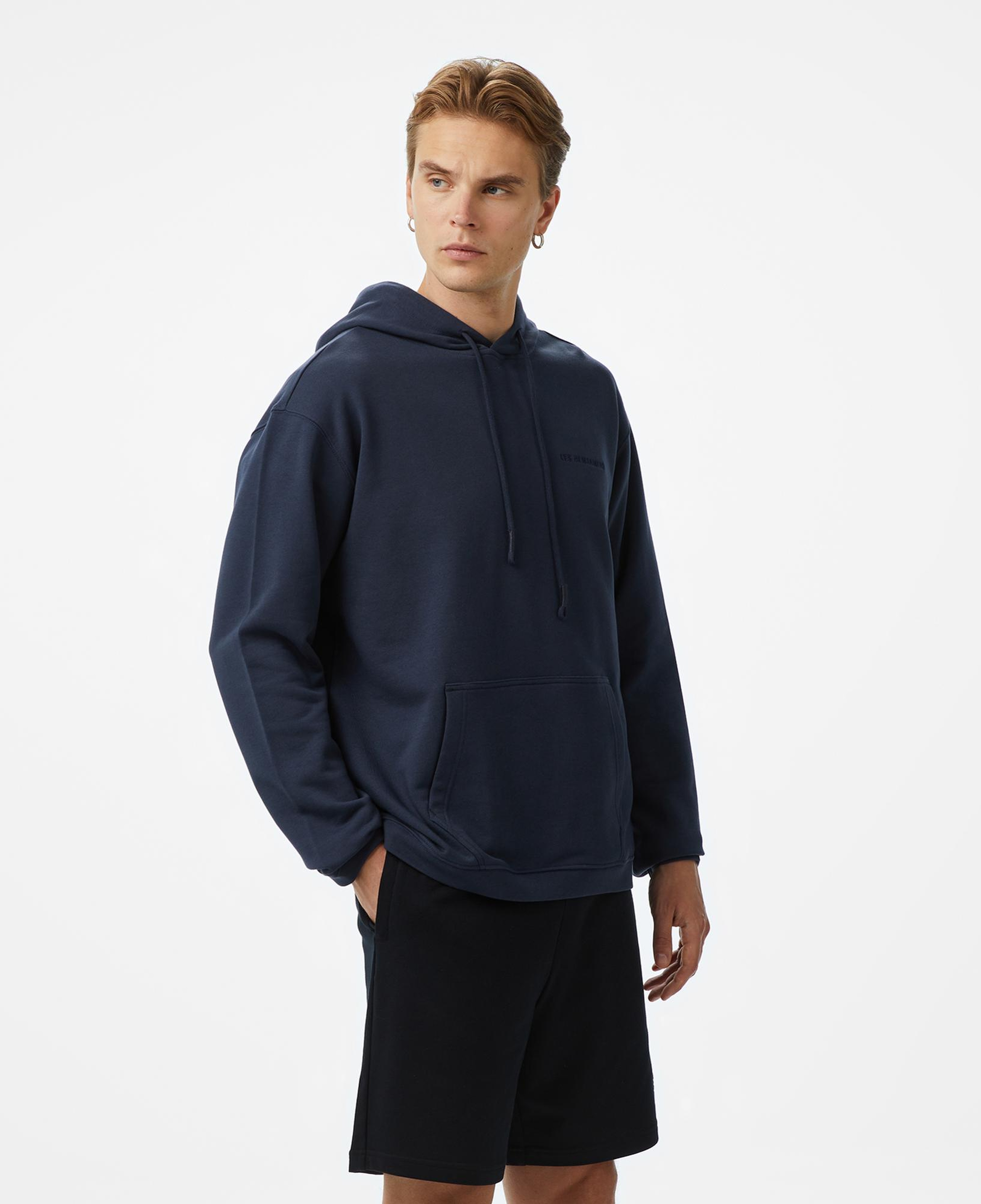 Les Benjamins Essentials Erkek Gri Hoodie