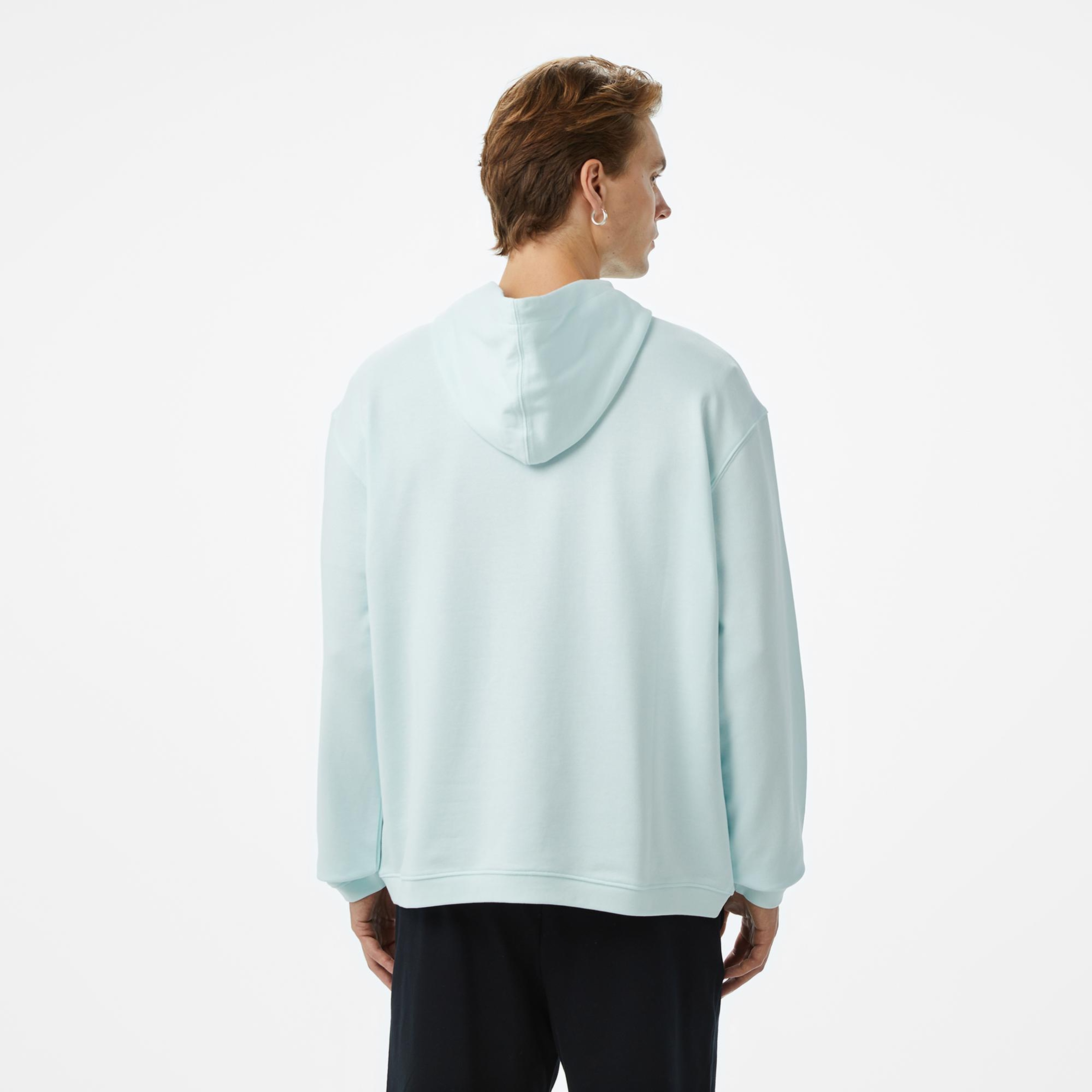 Les Benjamins Essentials Erkek Mavi Hoodie