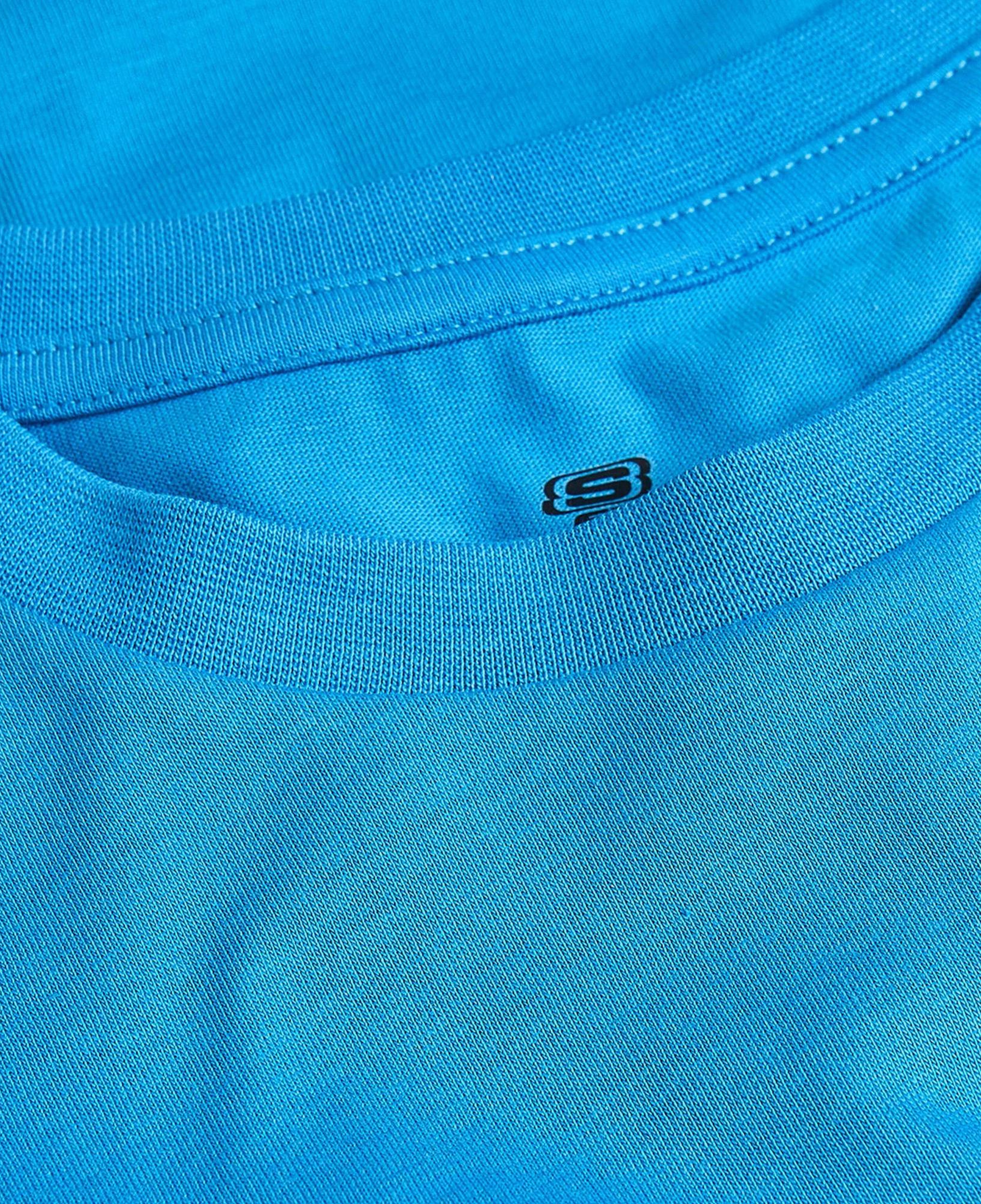 Skechers Regular Fit Baskılı Çocuk Mavi T-Shirt