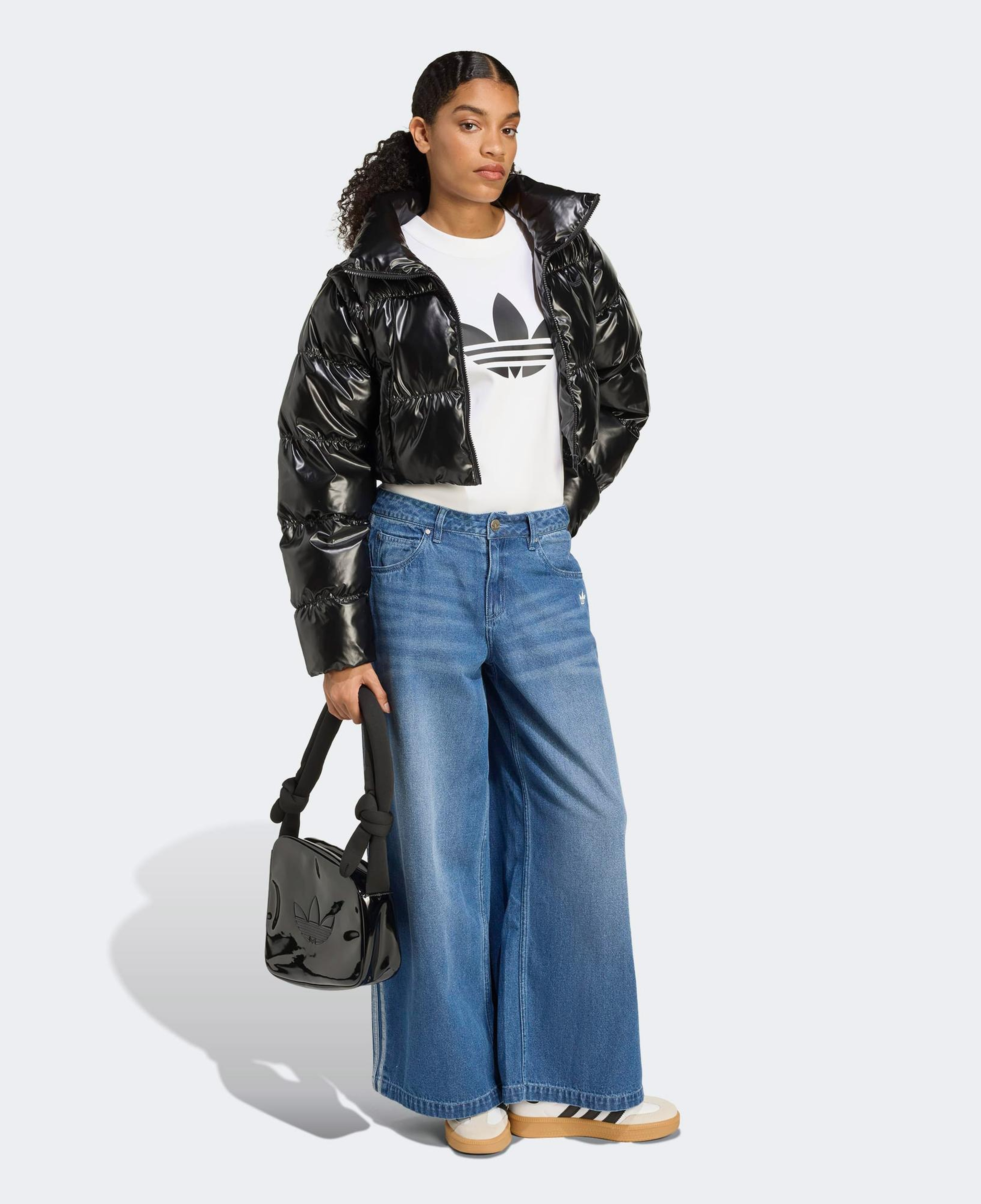adidas Essential Glossy Puff Kadın Siyah Ceket