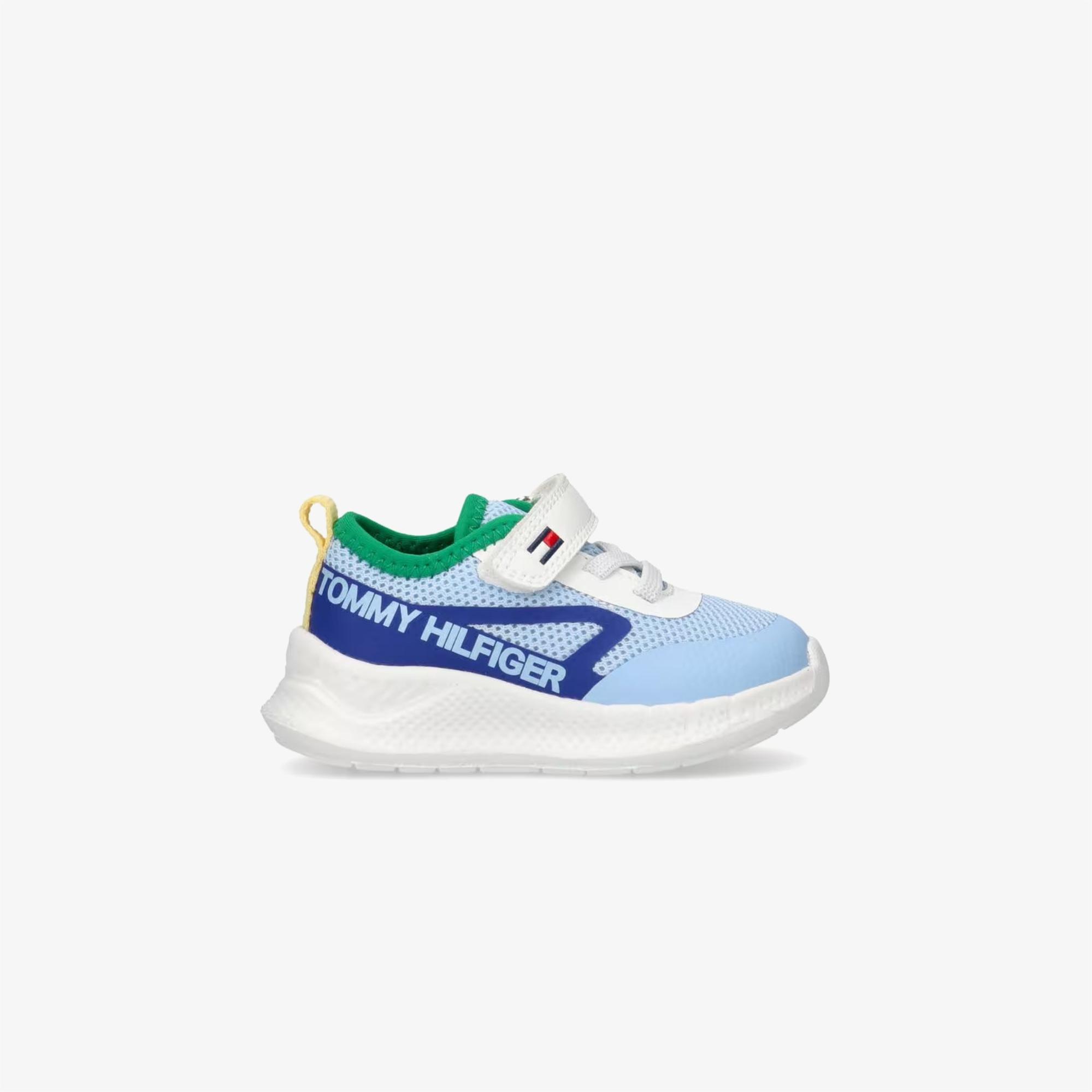 Tommy Hilfiger Lace Up Velcro Çocuk Mavi Spor Ayakkabı