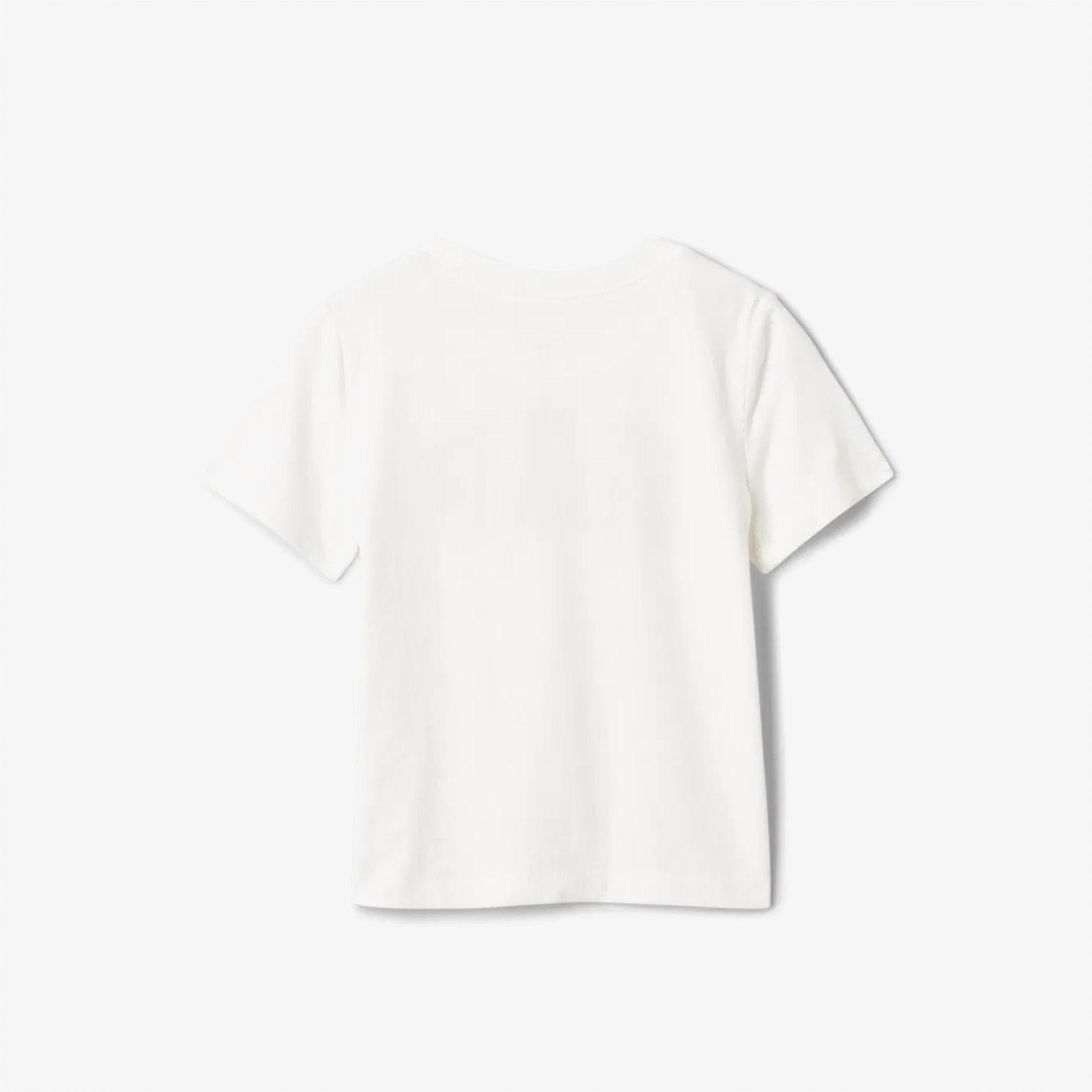 Gap Relaxed Fit Çocuk Beyaz T-Shirt