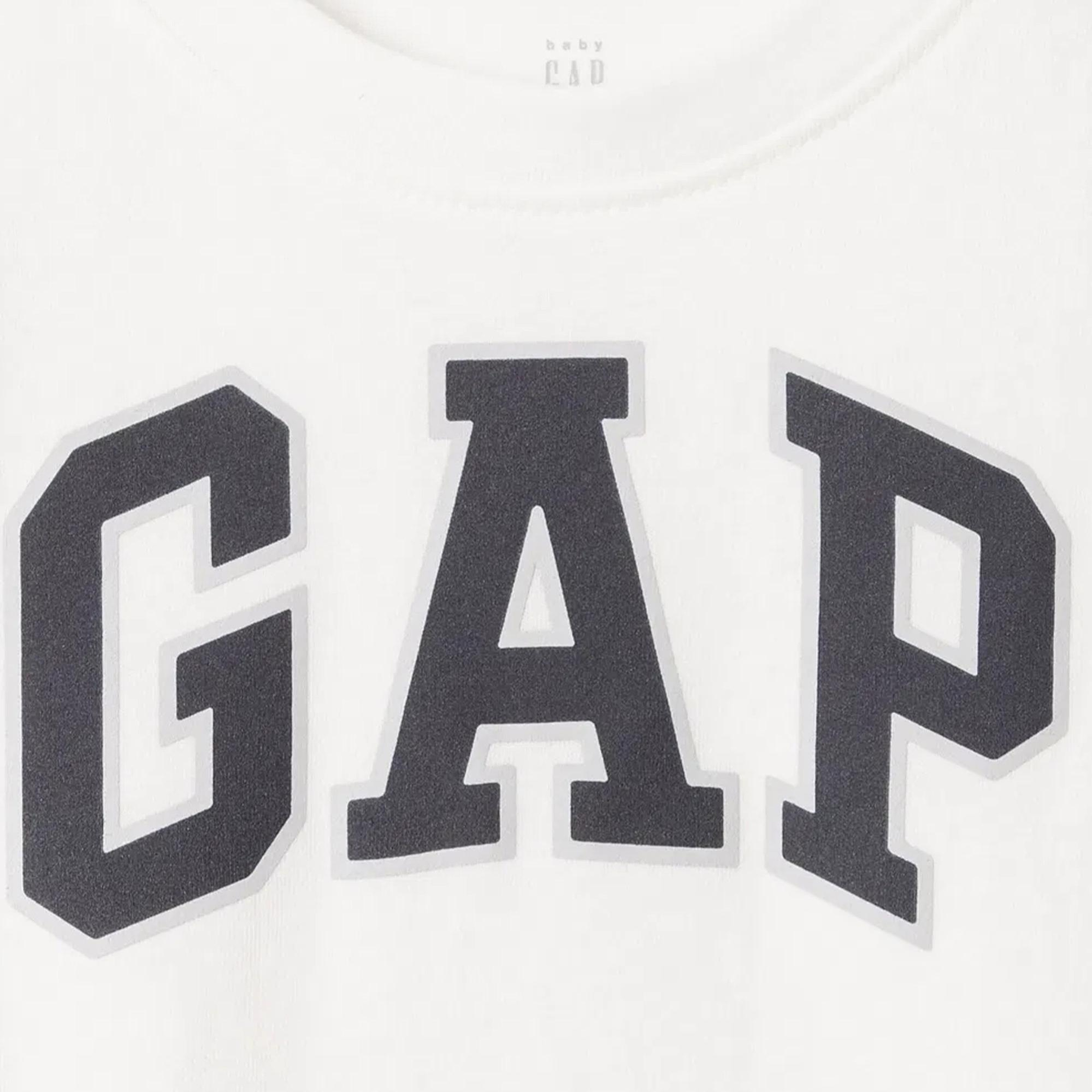 Gap Relaxed Fit Çocuk Beyaz T-Shirt