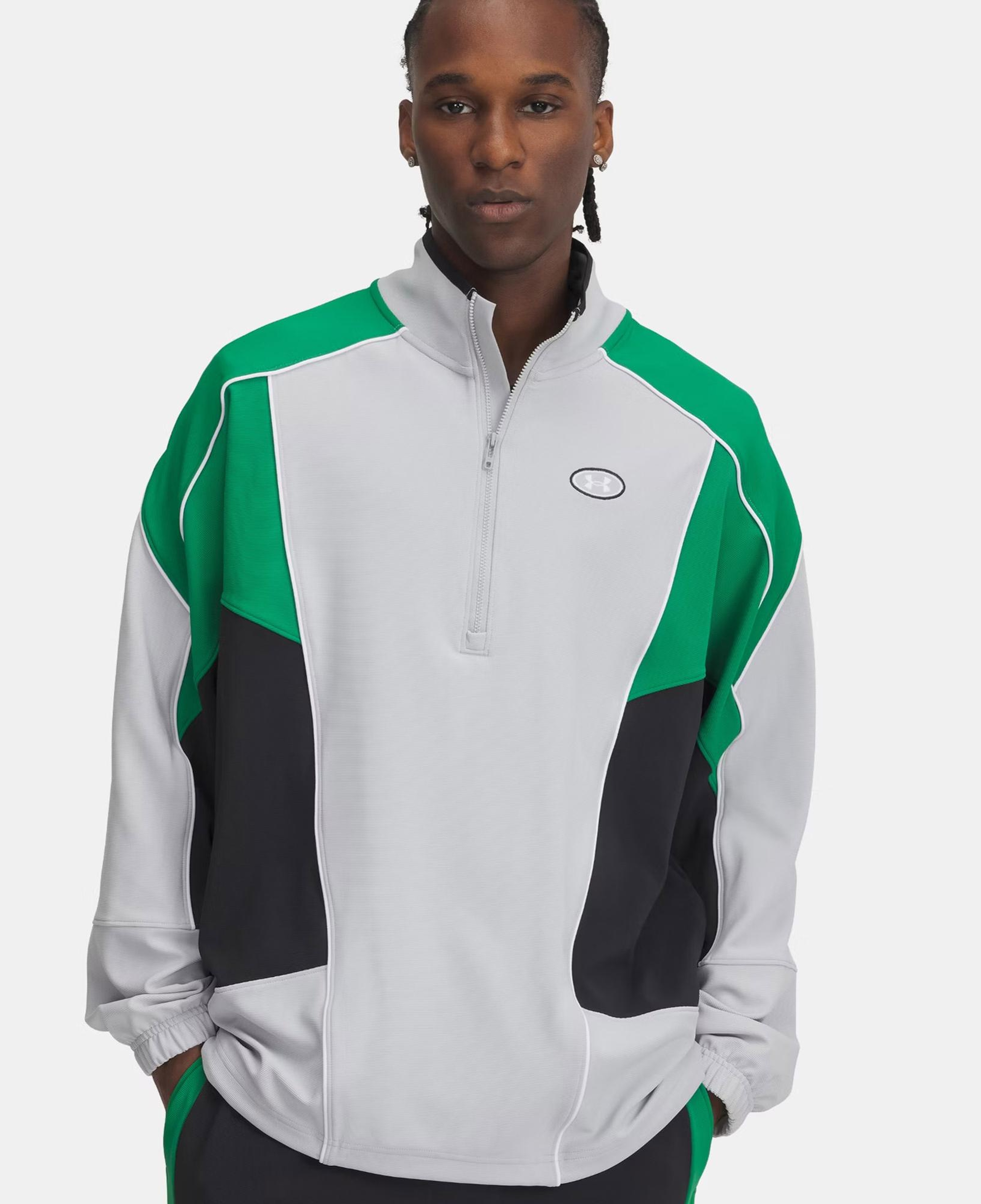 Under Armour Best Level Tricot Cb Erkek Gri/Yeşil Ceket