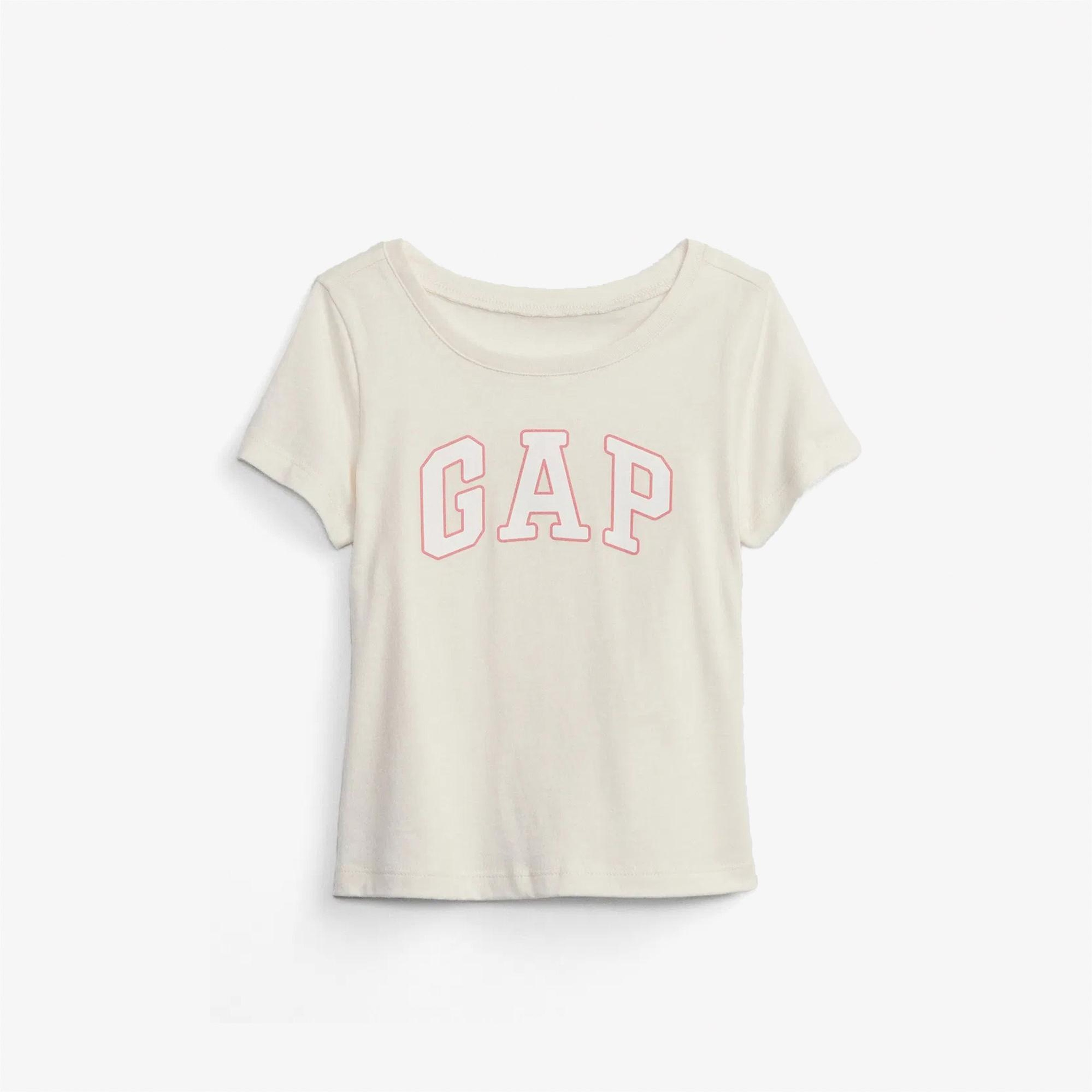 Gap Logo Çocuk Krem T-Shirt