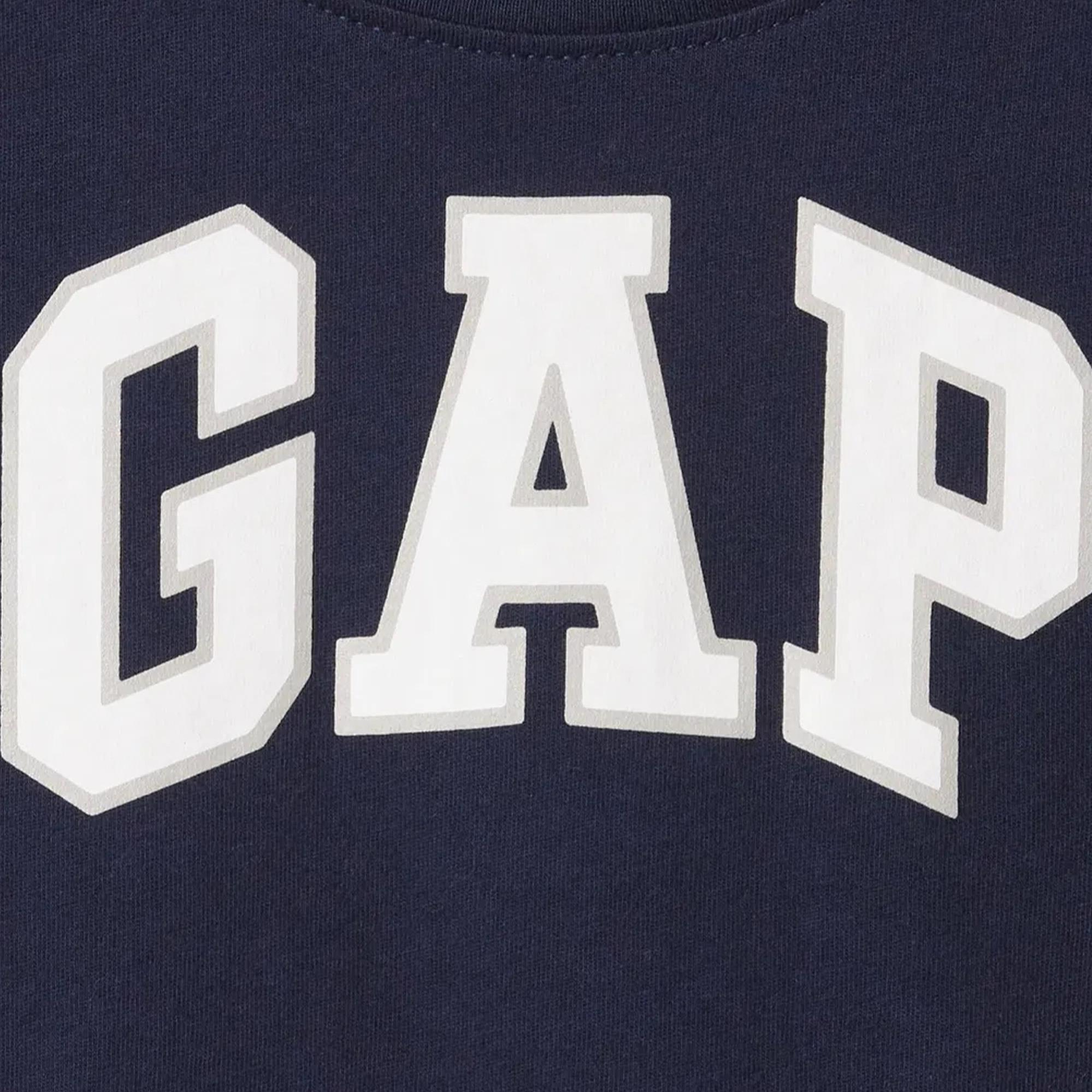 Gap V-Bas Çocuk Gri T-Shirt
