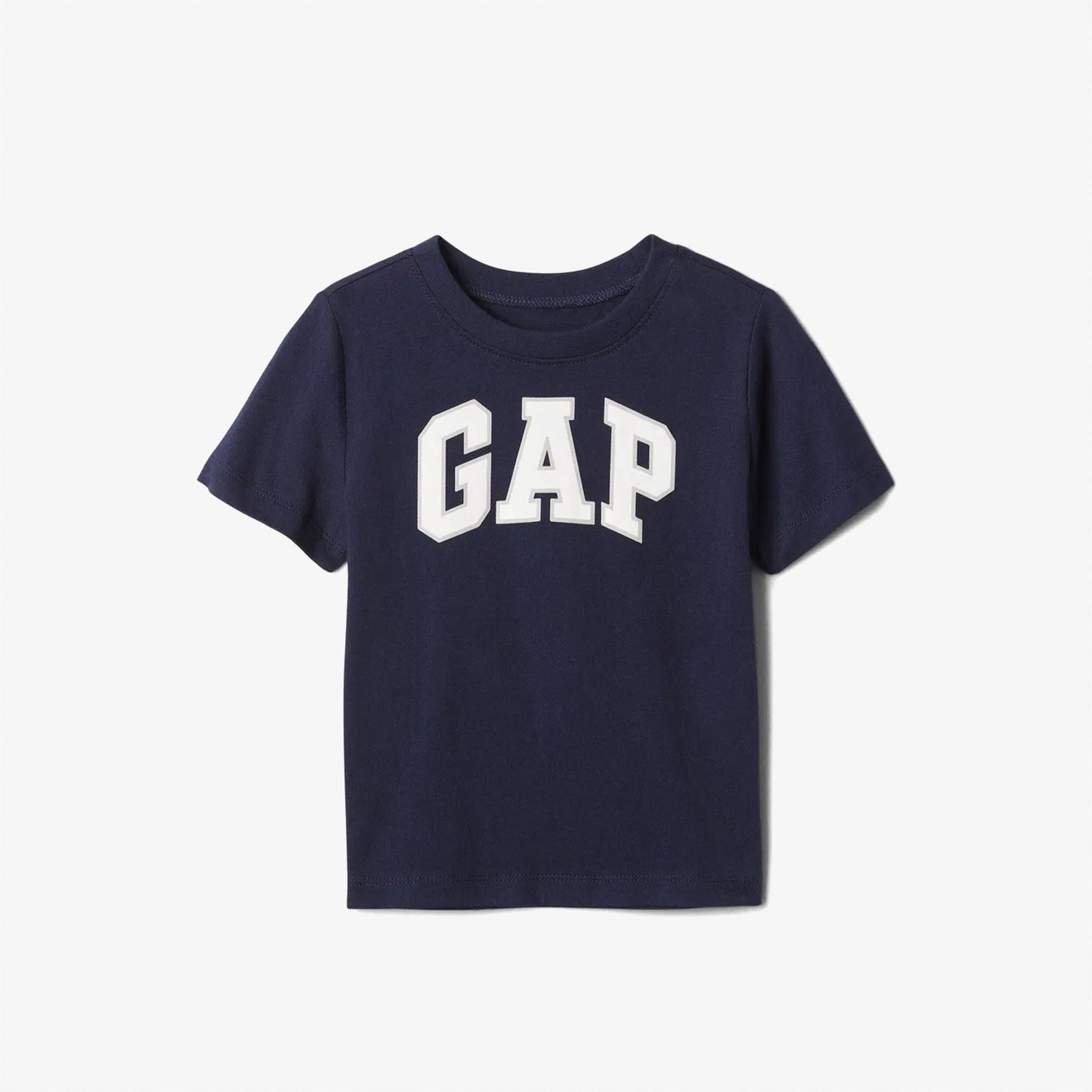 Gap V-Bas Çocuk Gri T-Shirt