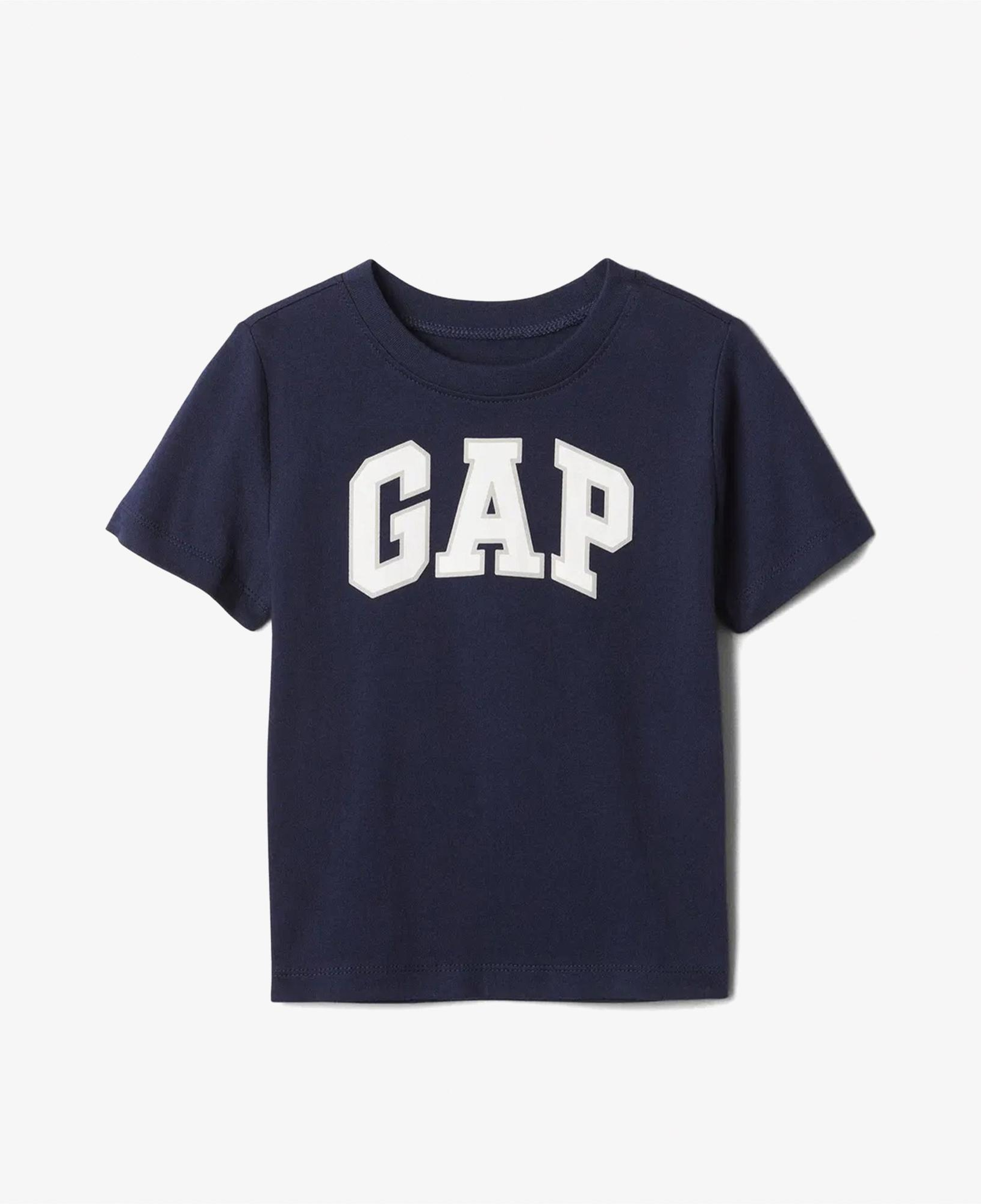 Gap V-Bas Çocuk Gri T-Shirt