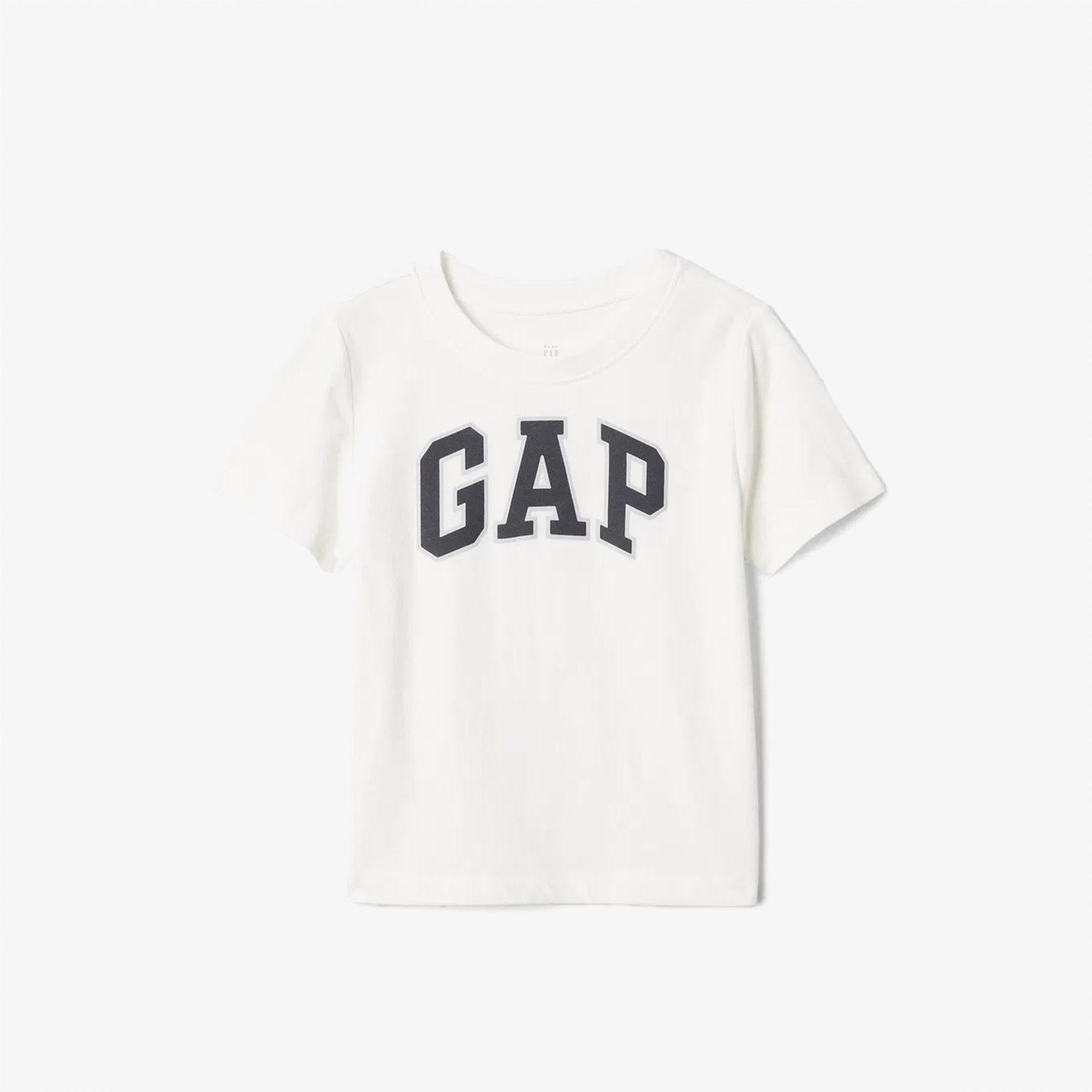 Gap Relaxed Fit Çocuk Beyaz T-Shirt