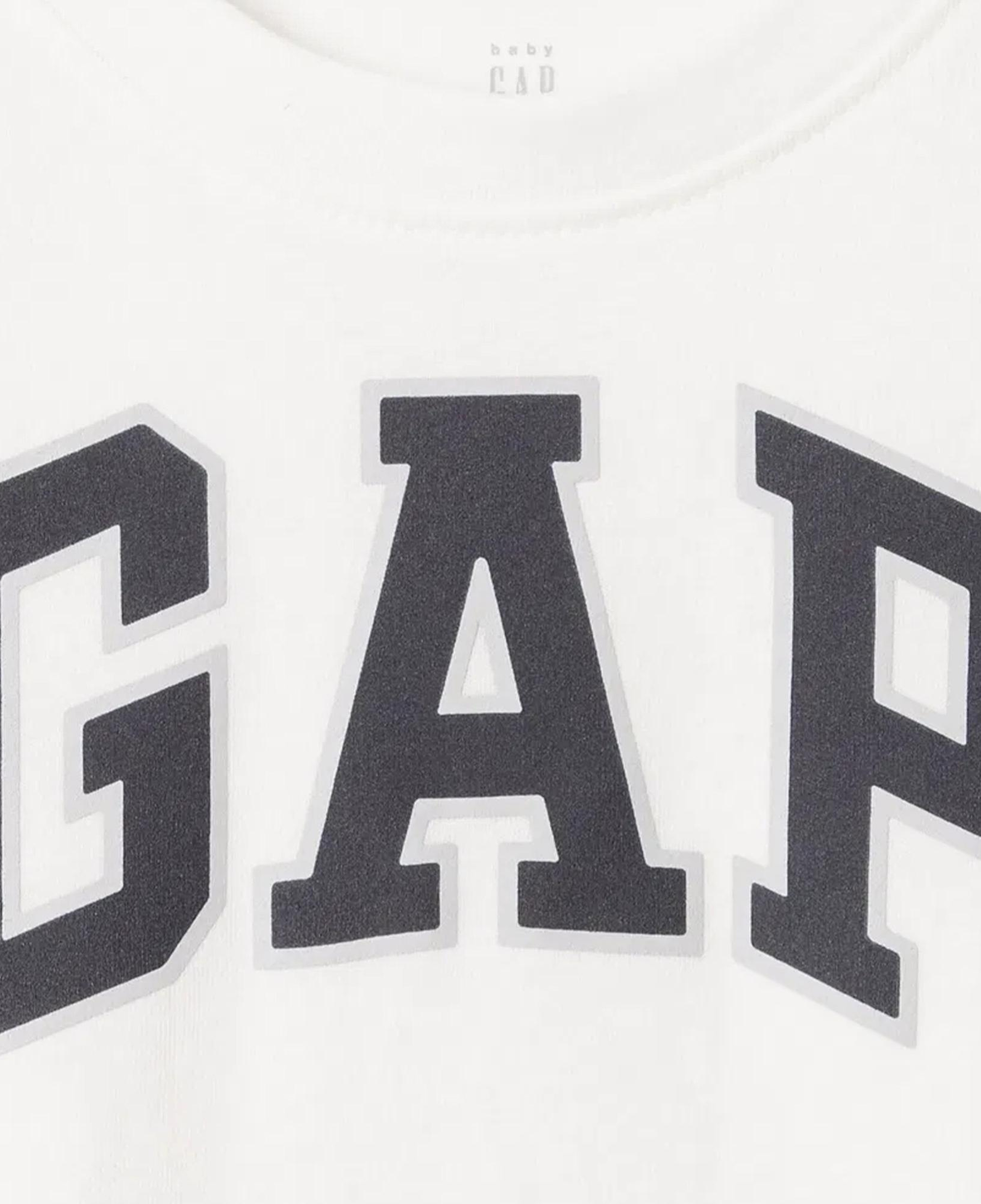 Gap Relaxed Fit Çocuk Beyaz T-Shirt