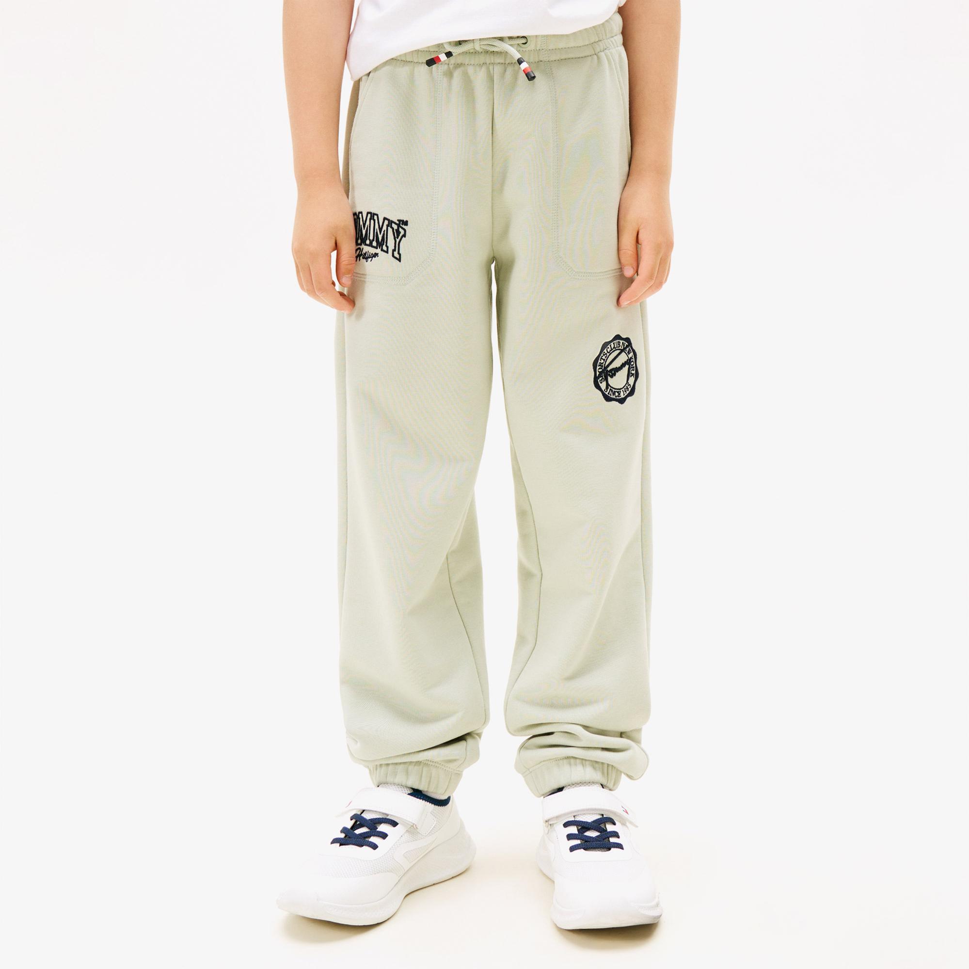 Tommy Hilfiger Varsity Graphic Çocuk Yeşil Eşofman Altı