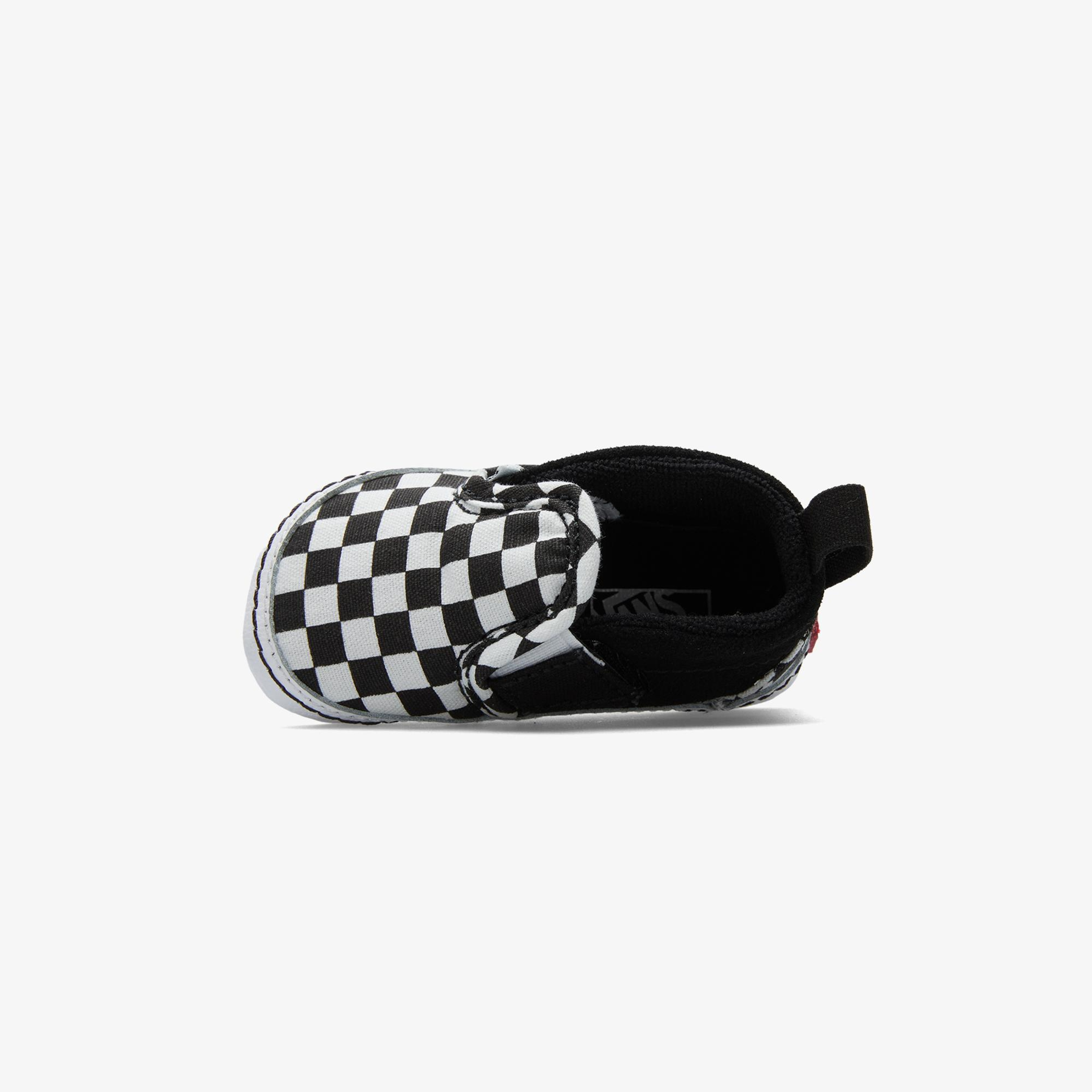 Vans Slip On V-Crib Checkered Bebek Beyaz Spor Ayakkabı