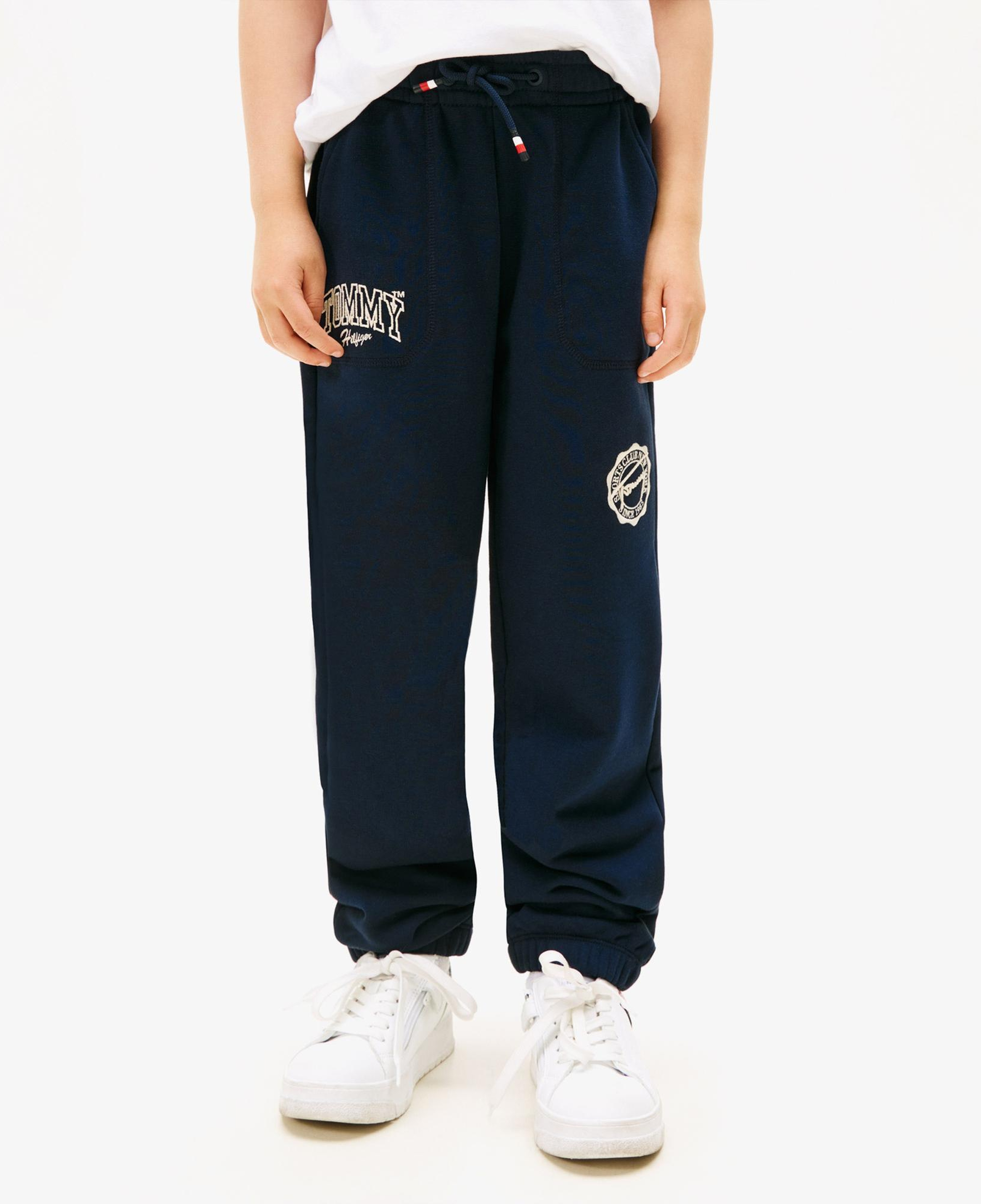 Tommy Hilfiger Varsity Graphic Çocuk Lacivert Eşofman Altı