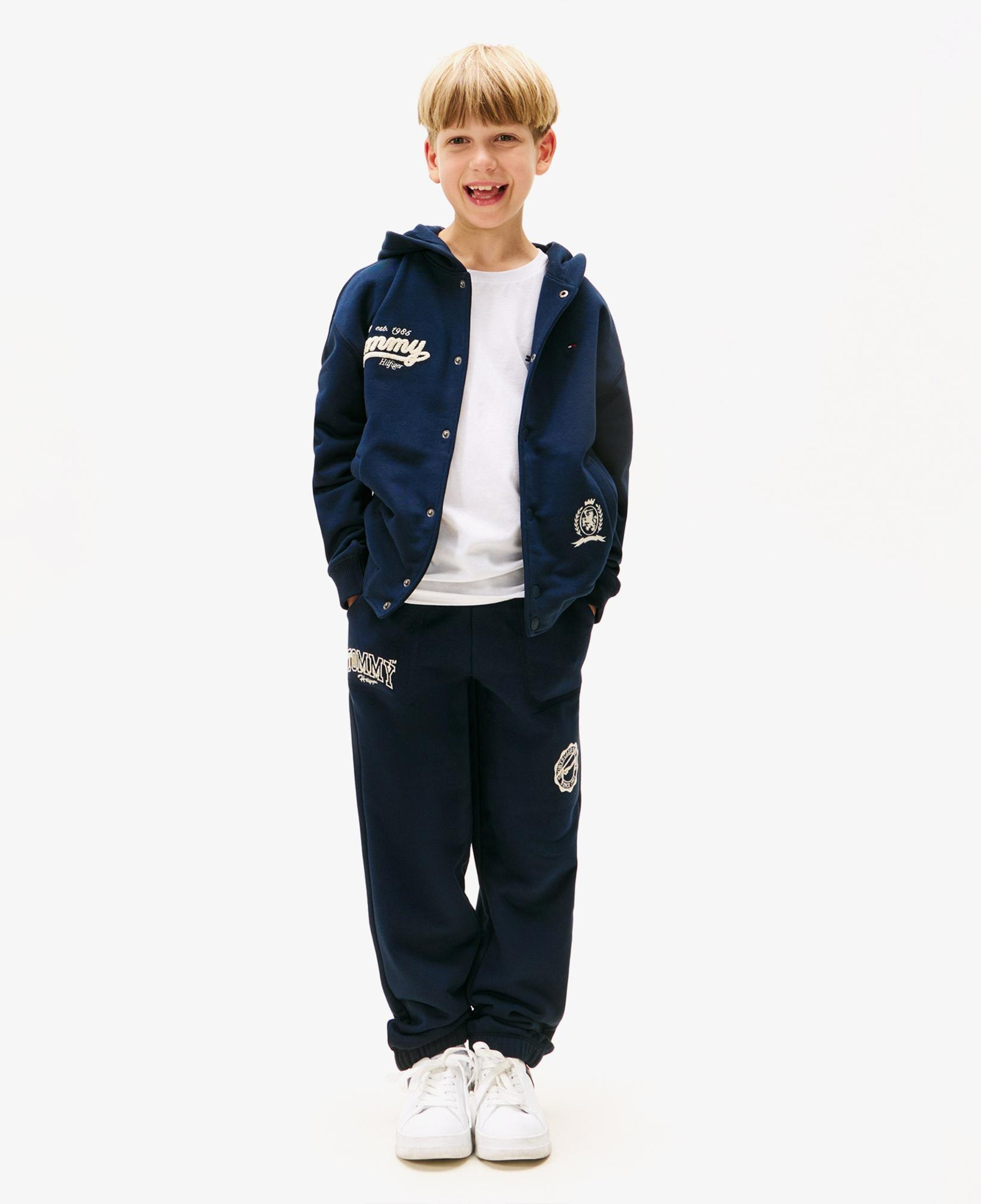 Tommy Hilfiger Varsity Graphic Çocuk Lacivert Eşofman Altı